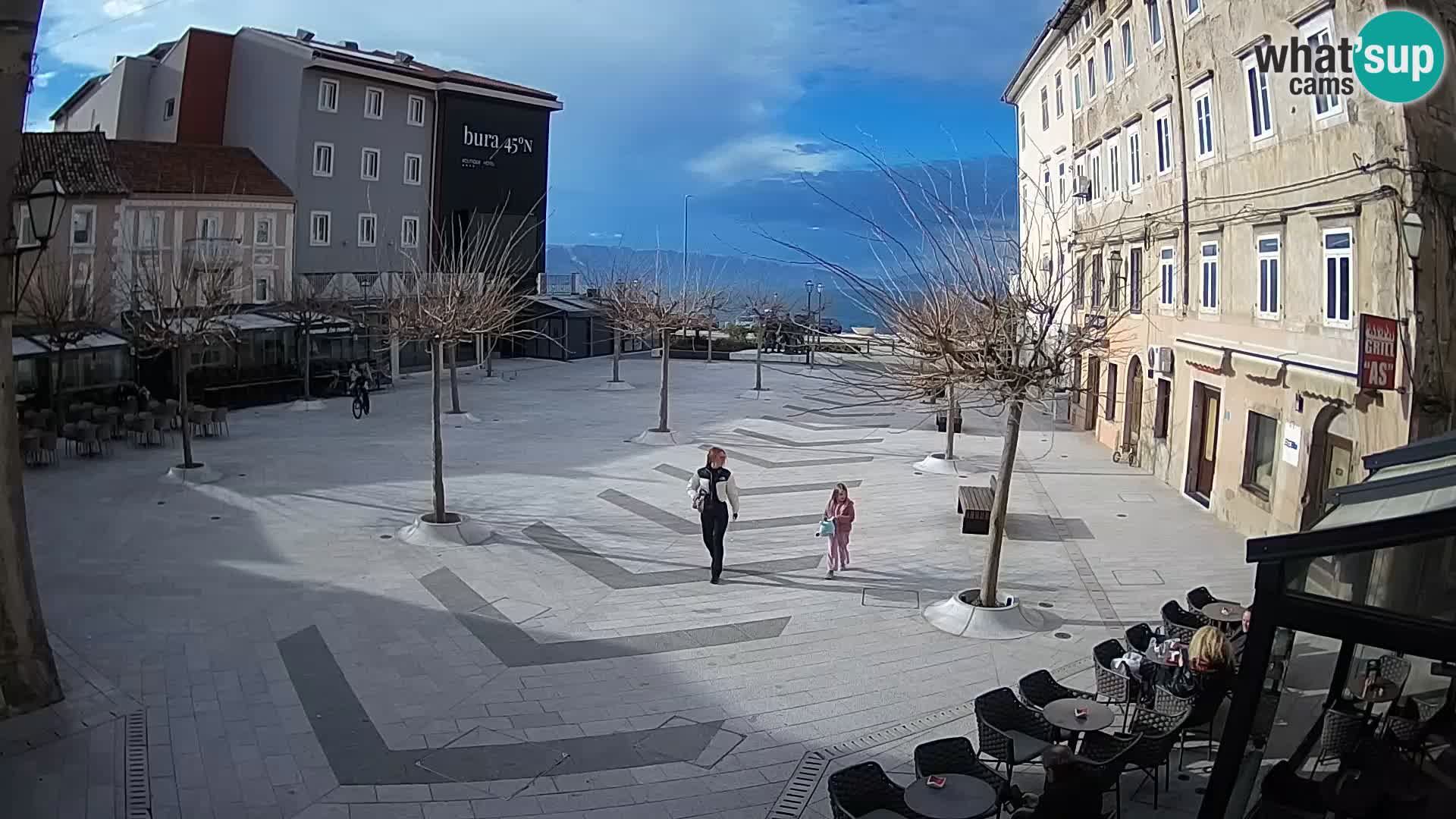 Centre de la ville de Senj – Place Pavlin – Live Cam Dalmatie