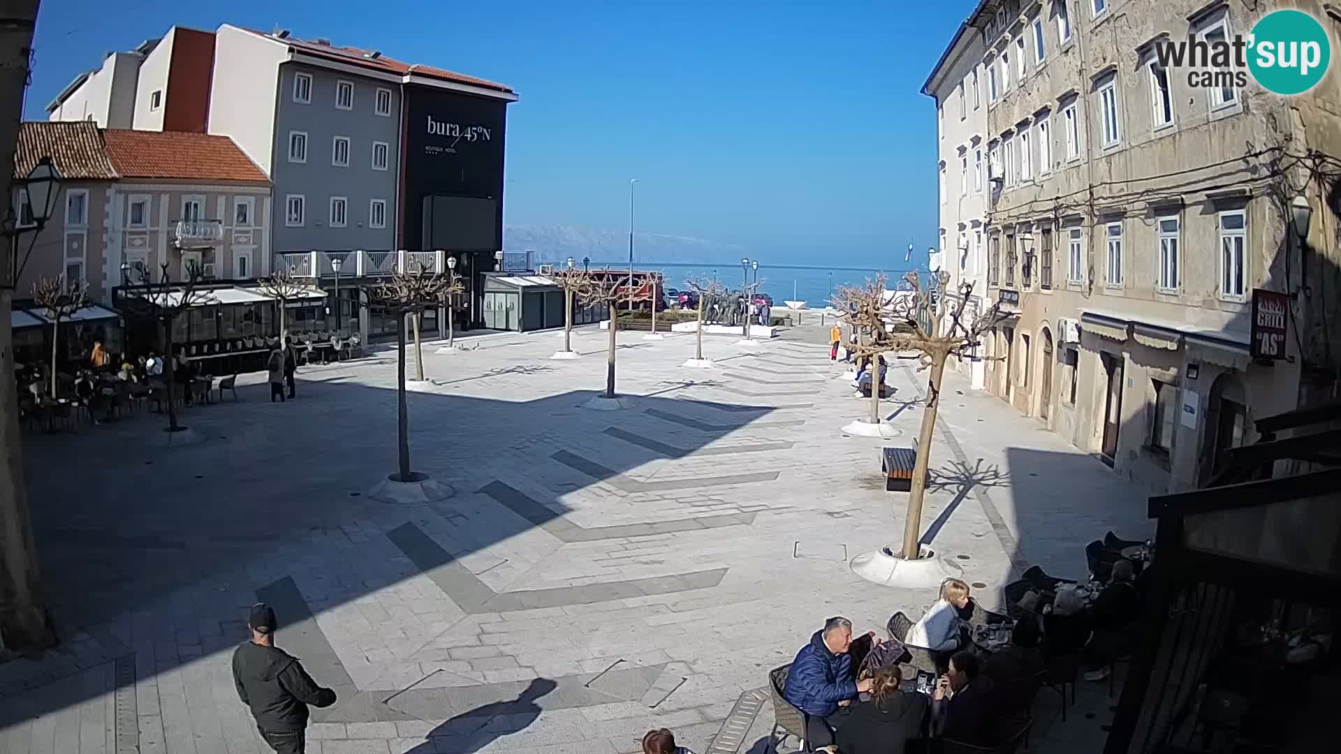 Center of Senj city – Pavlin square – Live Cam Dalmatia