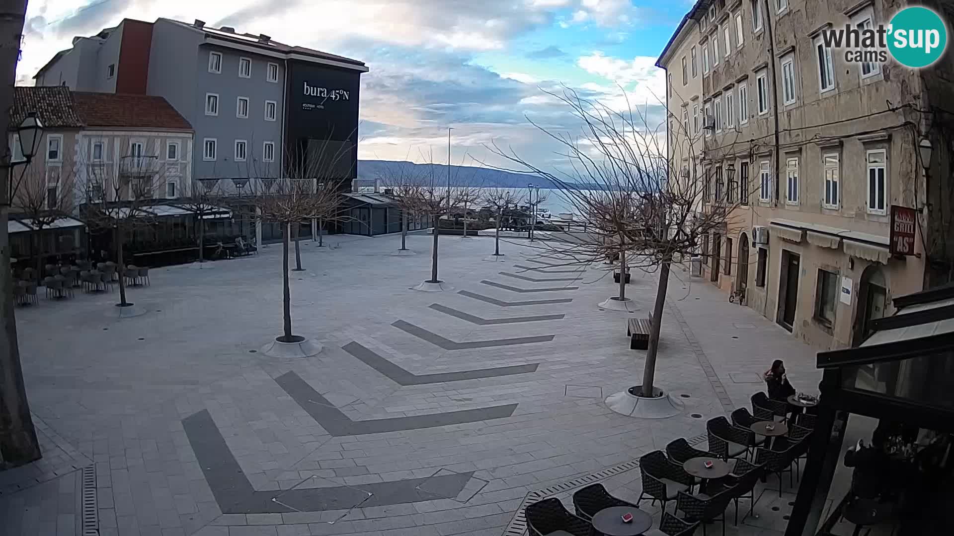 Centre de la ville de Senj – Place Pavlin – Live Cam Dalmatie