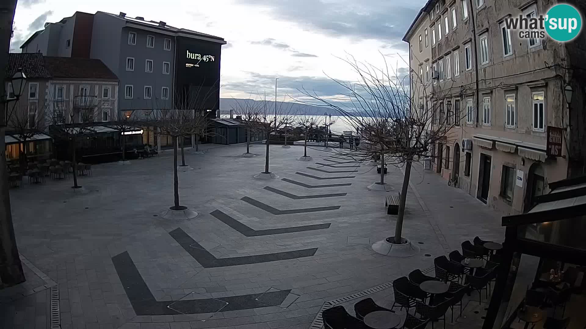 Centre de la ville de Senj – Place Pavlin – Live Cam Dalmatie