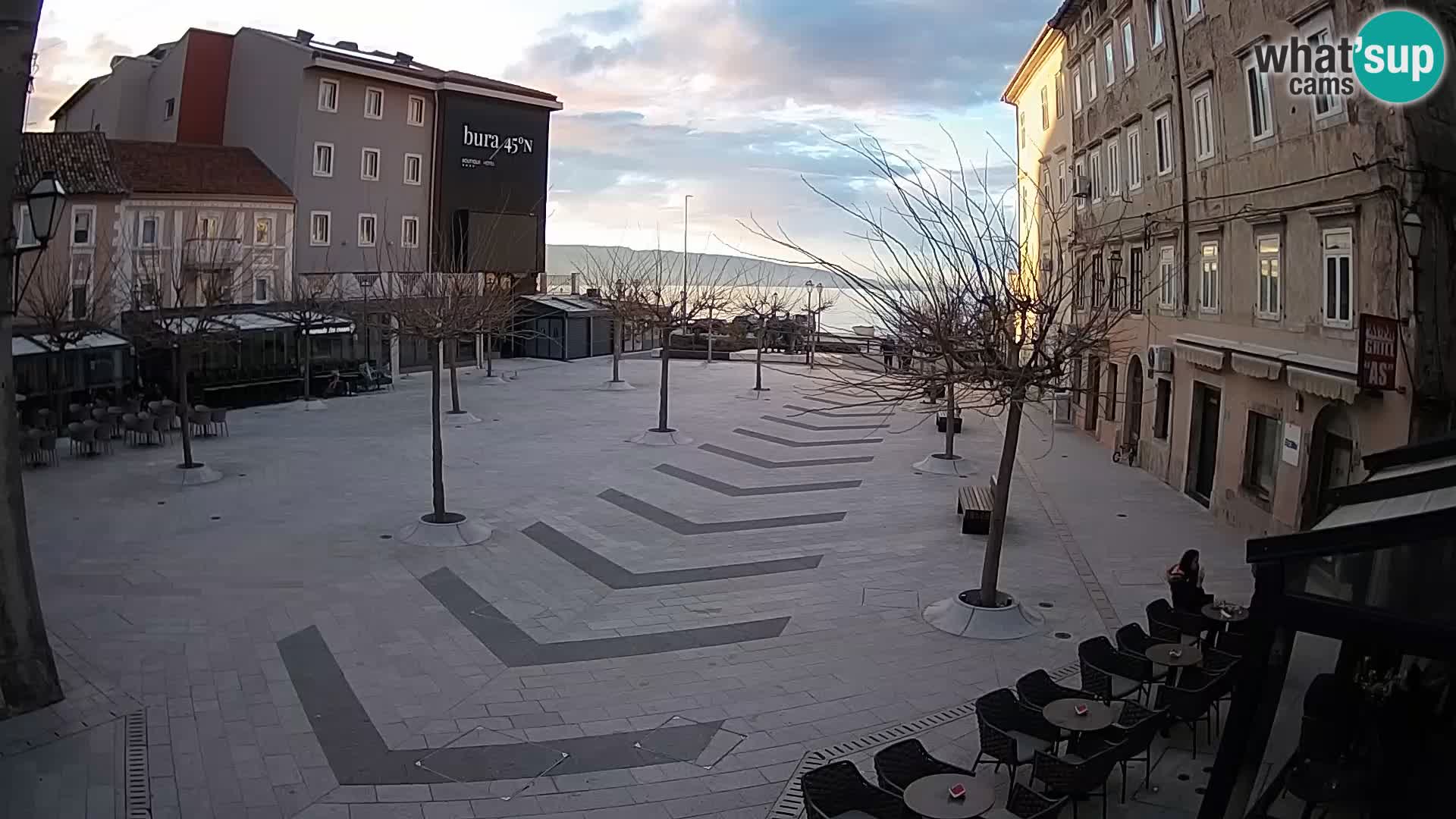 Center of Senj city – Pavlin square – Live Cam Dalmatia