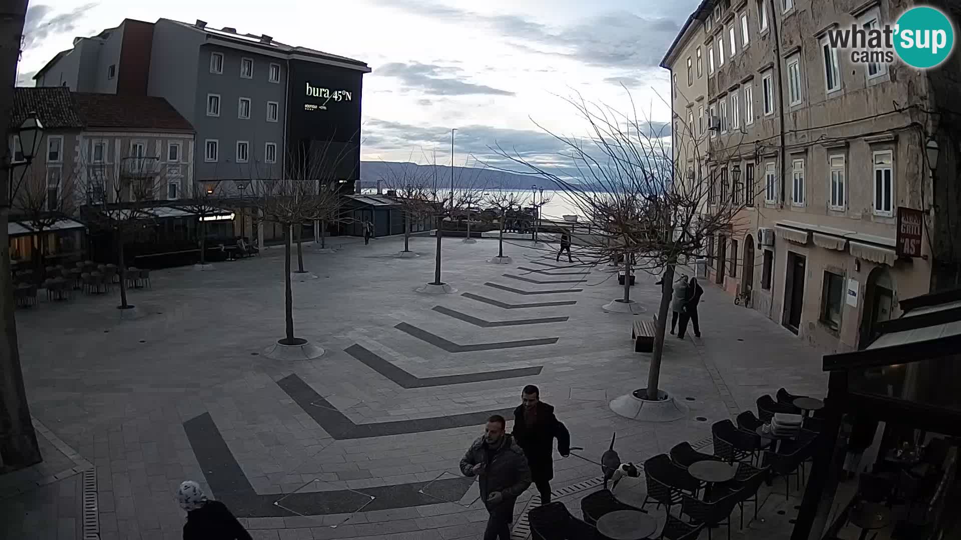 Centro della città di Senj – Piazza Pavlin – Live Cam Dalmazia