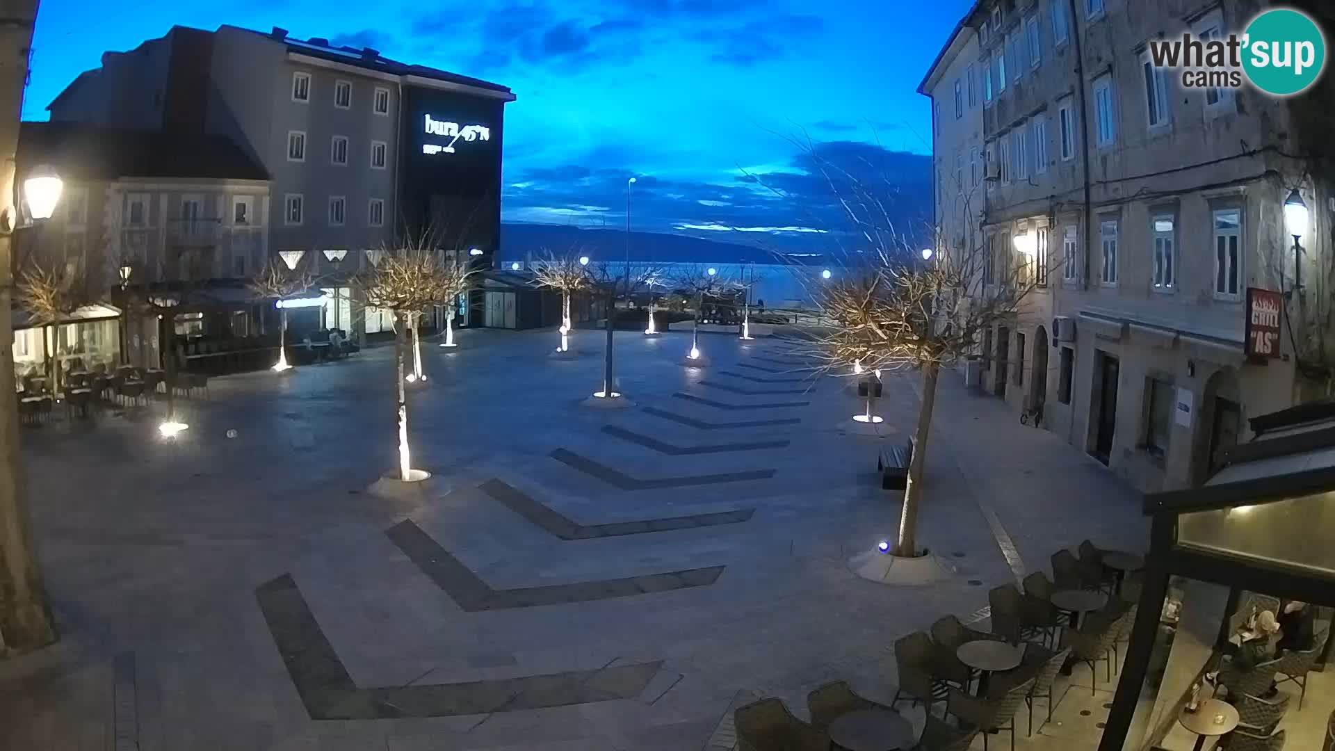 Centro della città di Senj – Piazza Pavlin – Live Cam Dalmazia