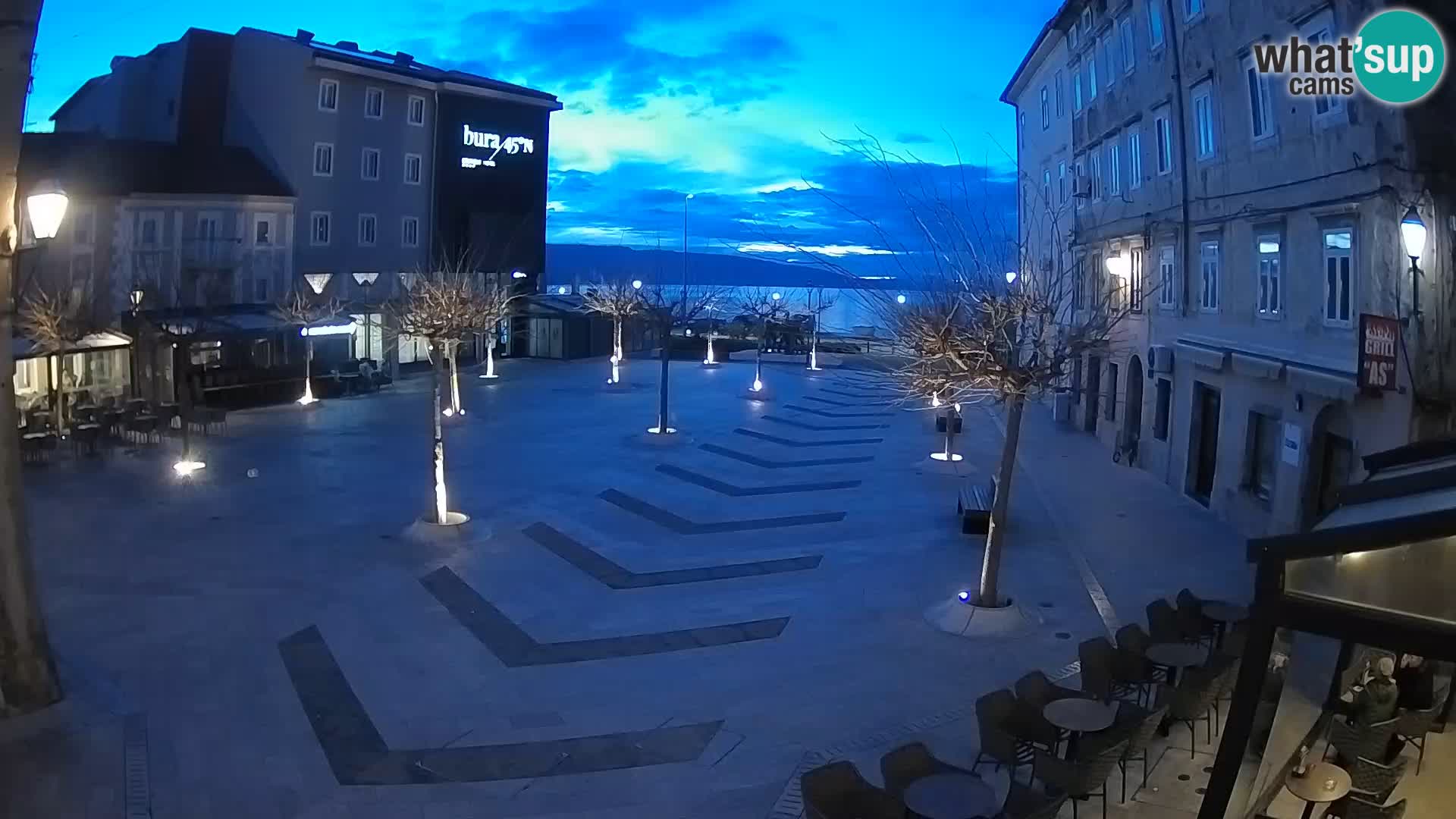 Centro della città di Senj – Piazza Pavlin – Live Cam Dalmazia