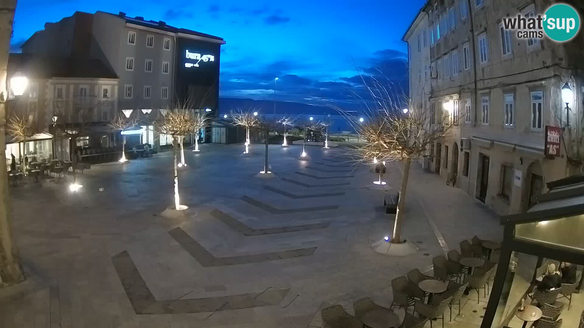 Centro della città di Senj – Piazza Pavlin – Live Cam Dalmazia