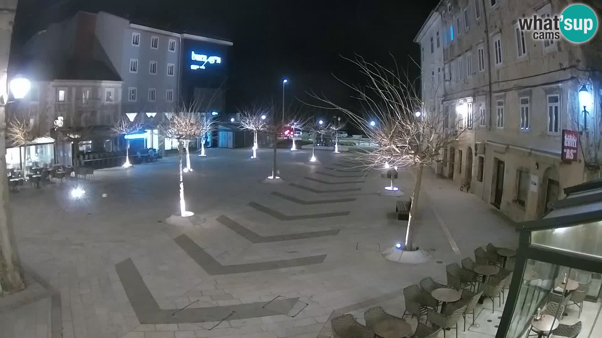 Center of Senj city – Pavlin square – Live Cam Dalmatia