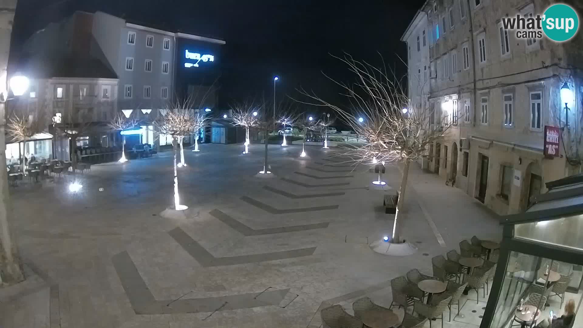 Center of Senj city – Pavlin square – Live Cam Dalmatia