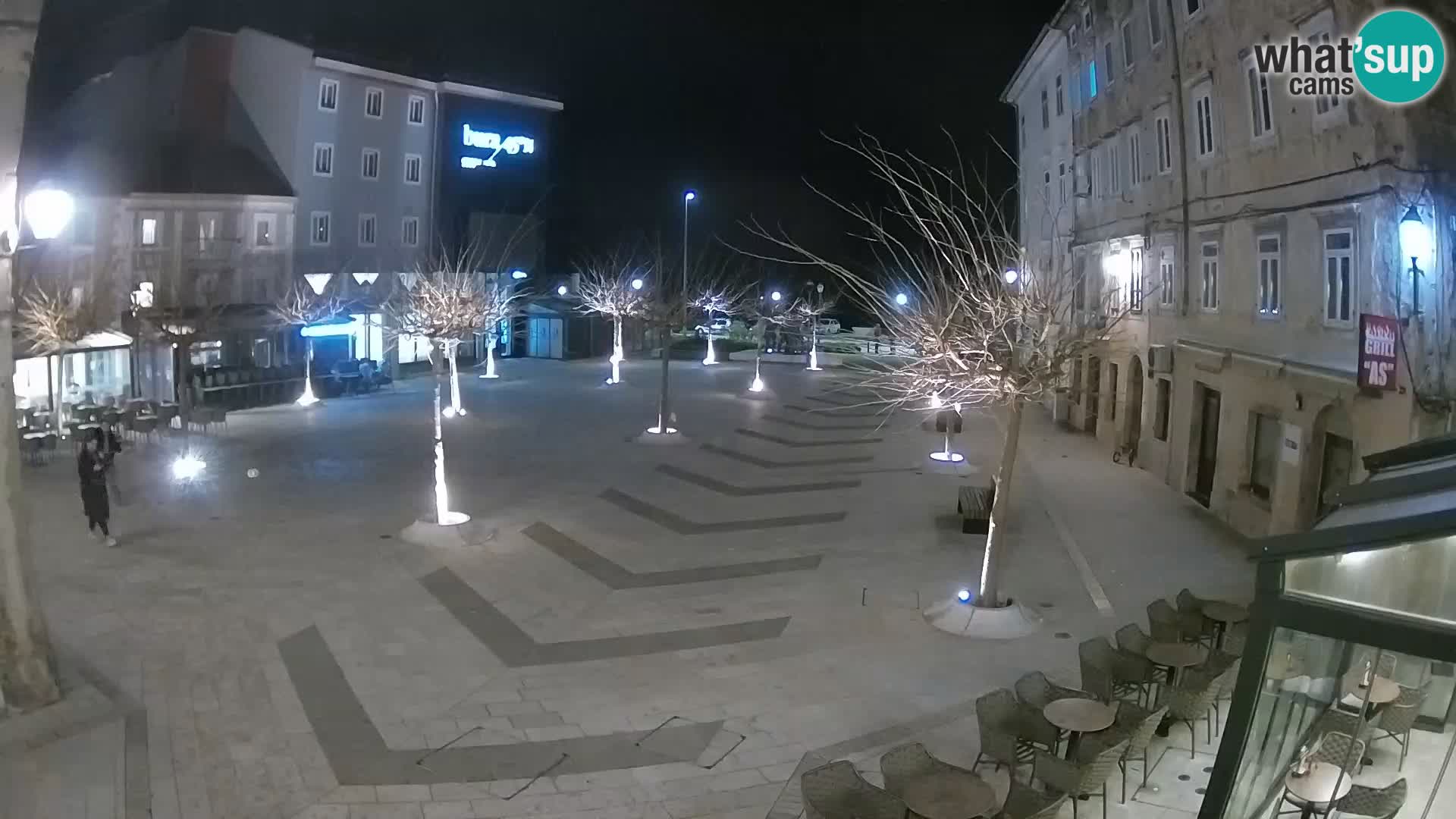 Center of Senj city – Pavlin square – Live Cam Dalmatia
