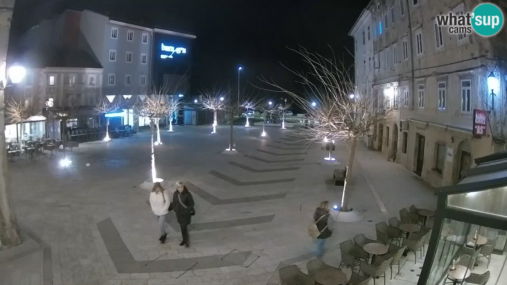 Centro della città di Senj – Piazza Pavlin – Live Cam Dalmazia