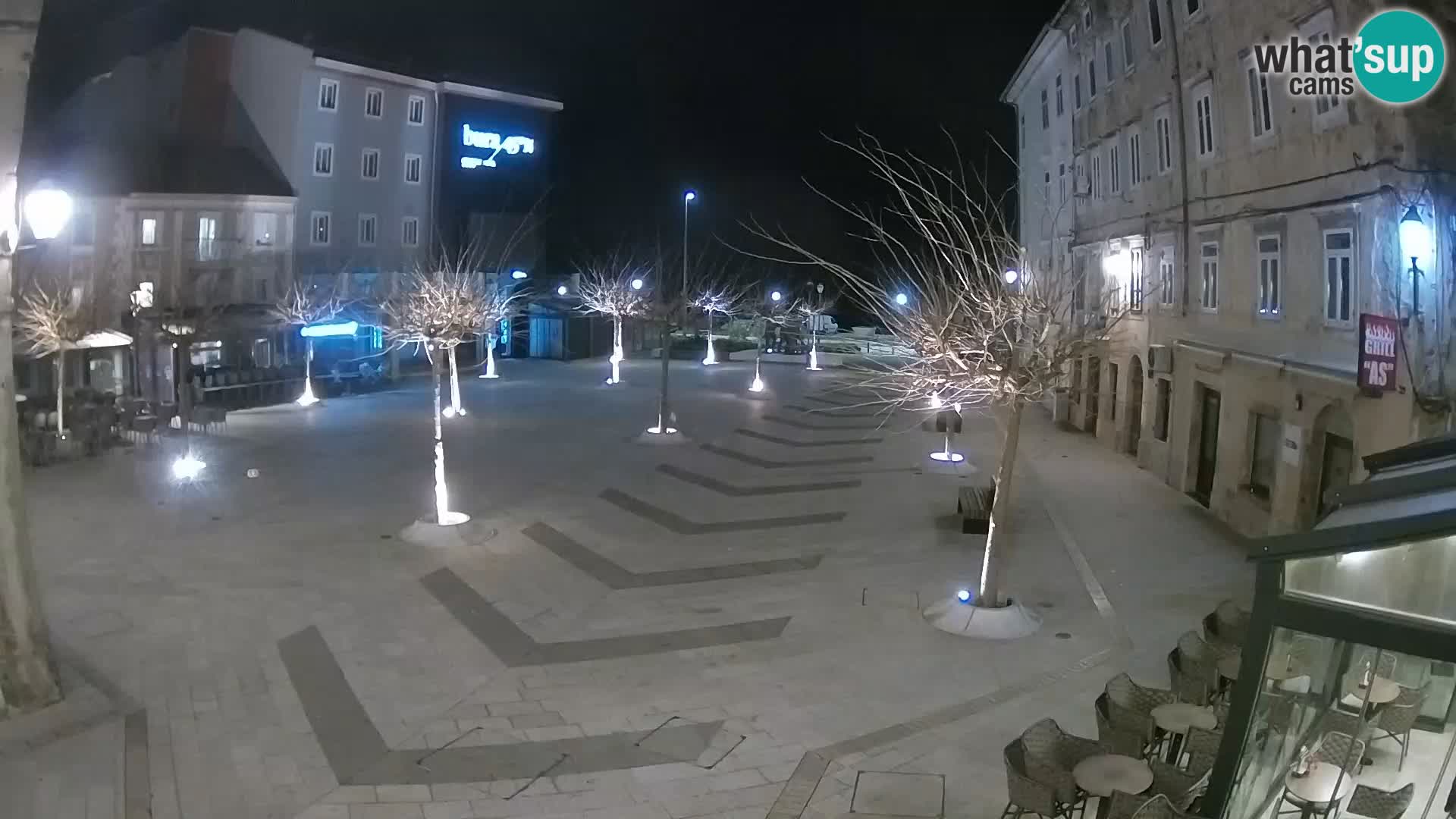Center of Senj city – Pavlin square – Live Cam Dalmatia