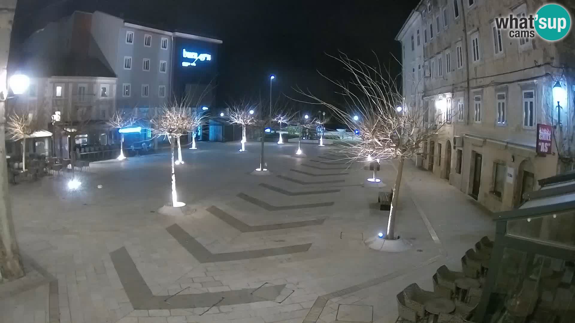 Centre de la ville de Senj – Place Pavlin – Live Cam Dalmatie
