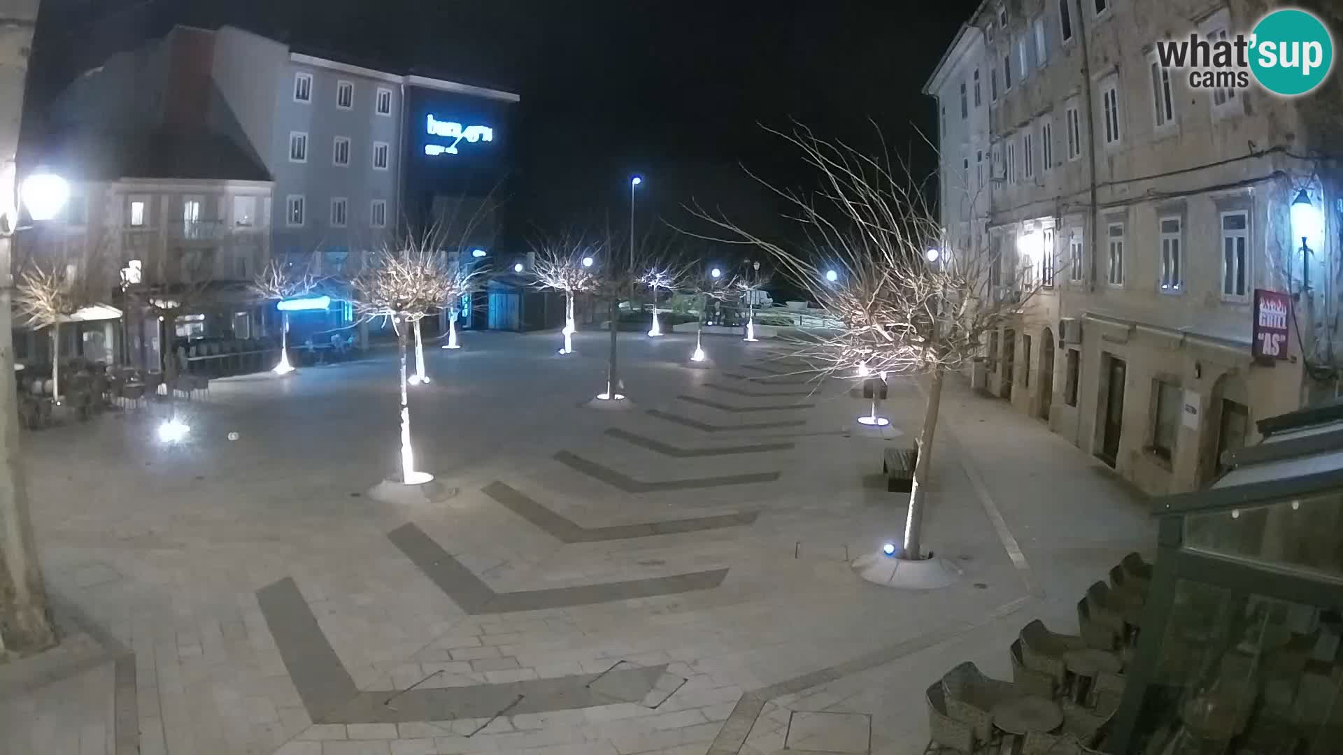Centro della città di Senj – Piazza Pavlin – Live Cam Dalmazia