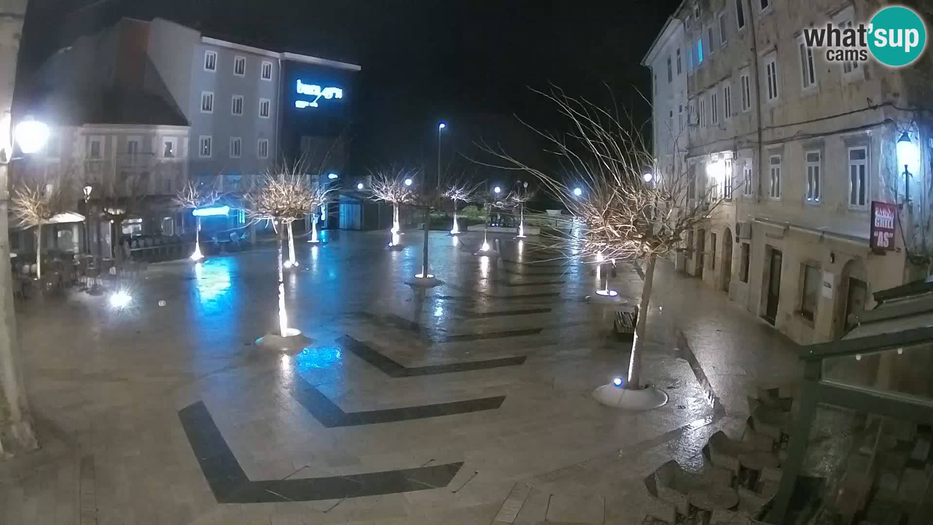 Centre de la ville de Senj – Place Pavlin – Live Cam Dalmatie