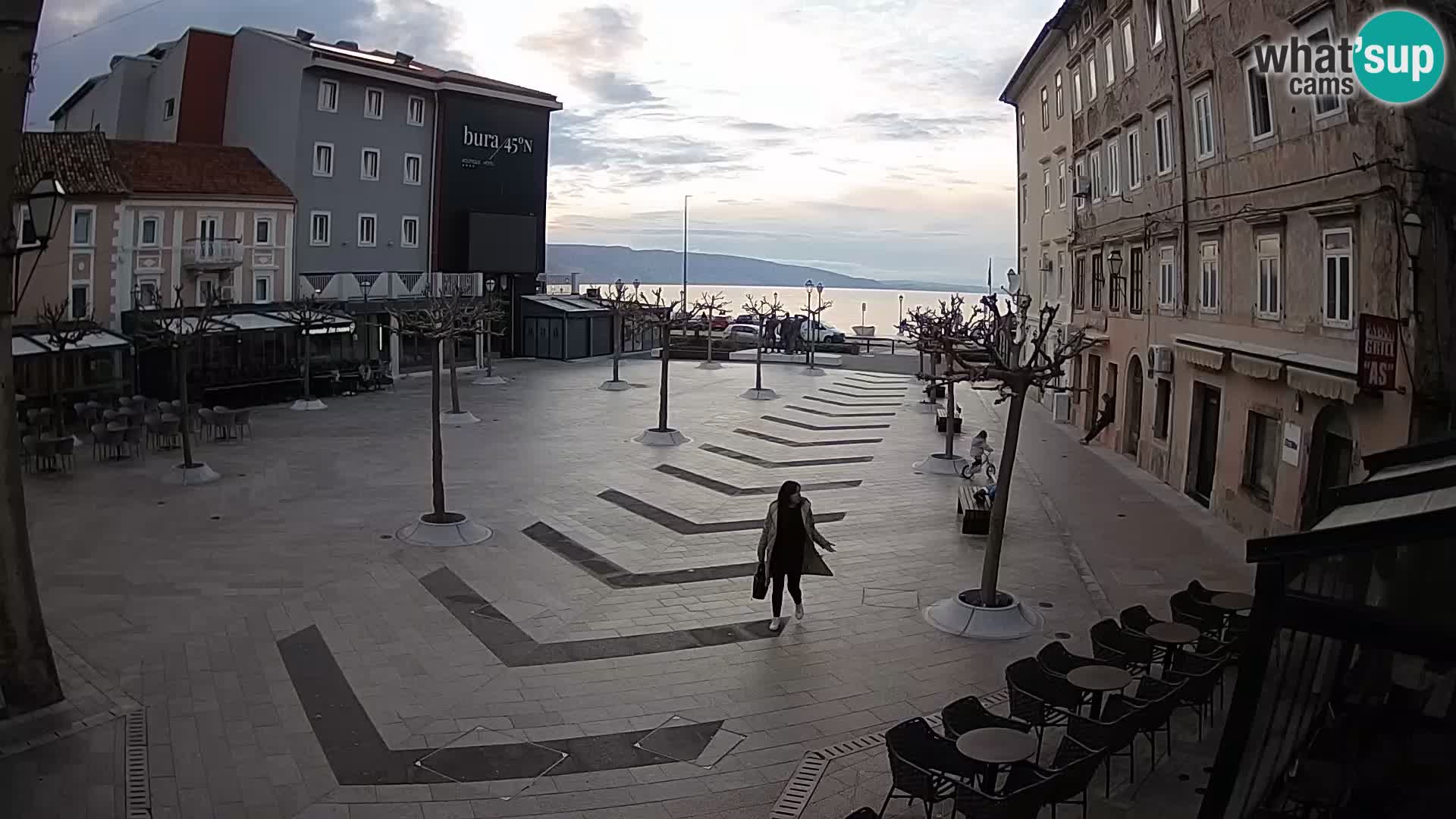 Centre de la ville de Senj – Place Pavlin – Live Cam Dalmatie