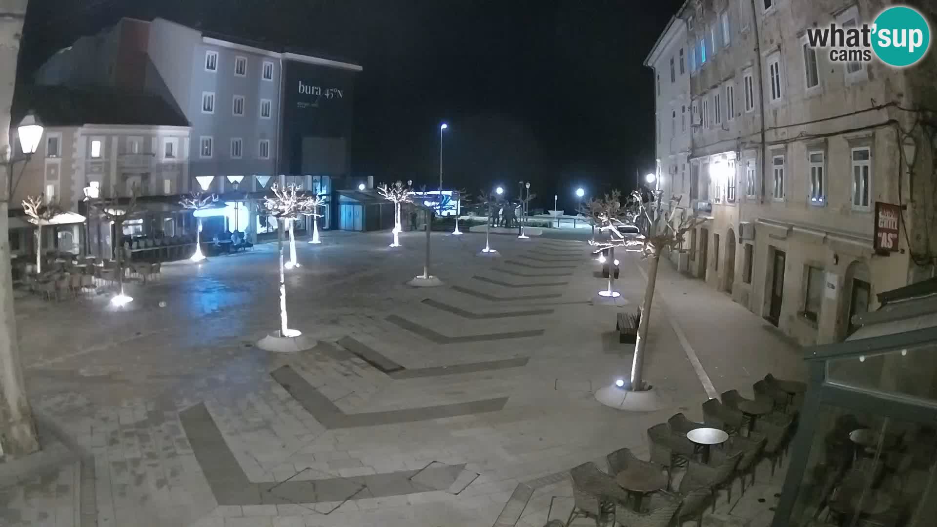 Centre de la ville de Senj – Place Pavlin – Live Cam Dalmatie