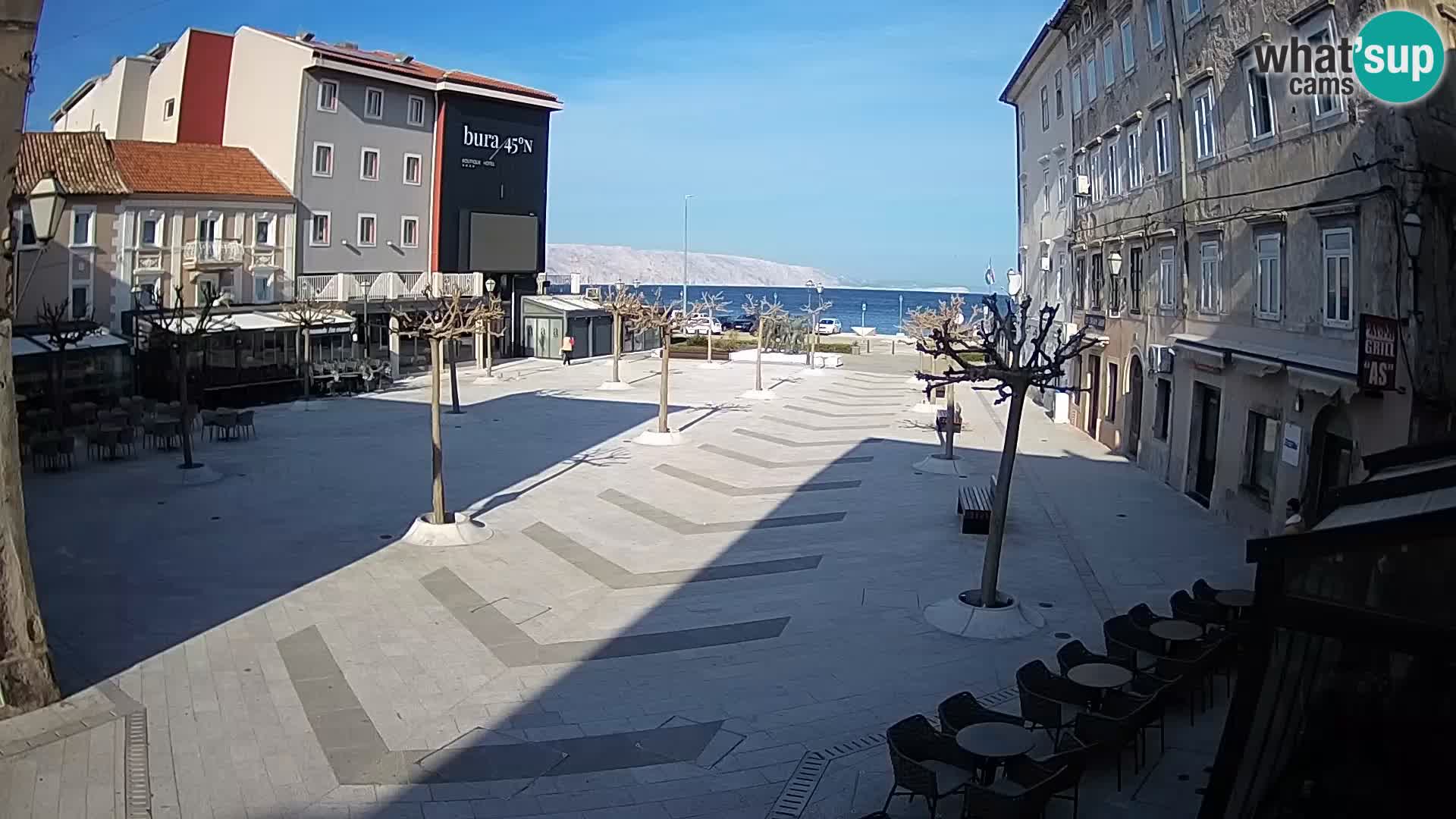 Centro della città di Senj – Piazza Pavlin – Live Cam Dalmazia