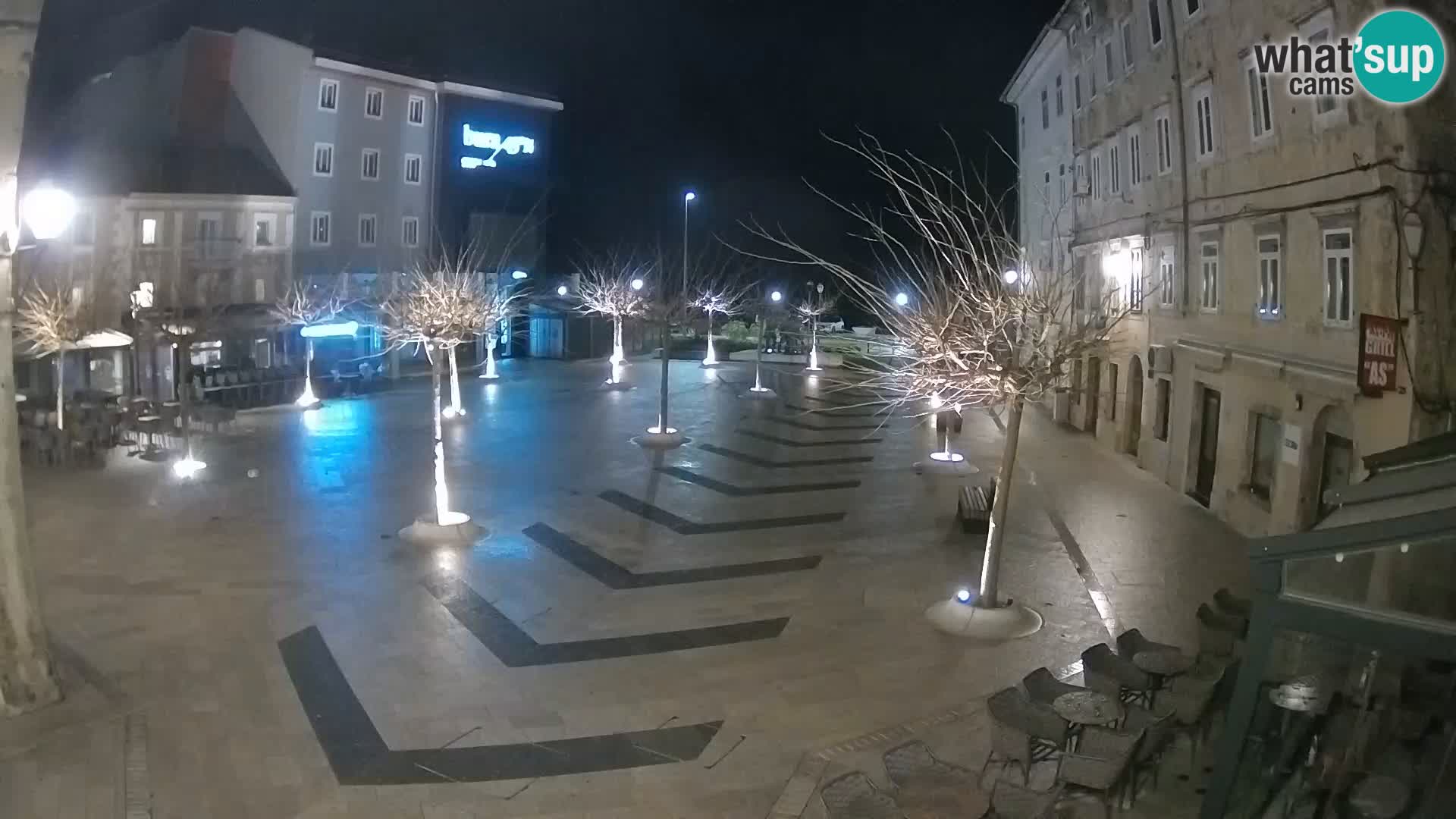 Centro della città di Senj – Piazza Pavlin – Live Cam Dalmazia