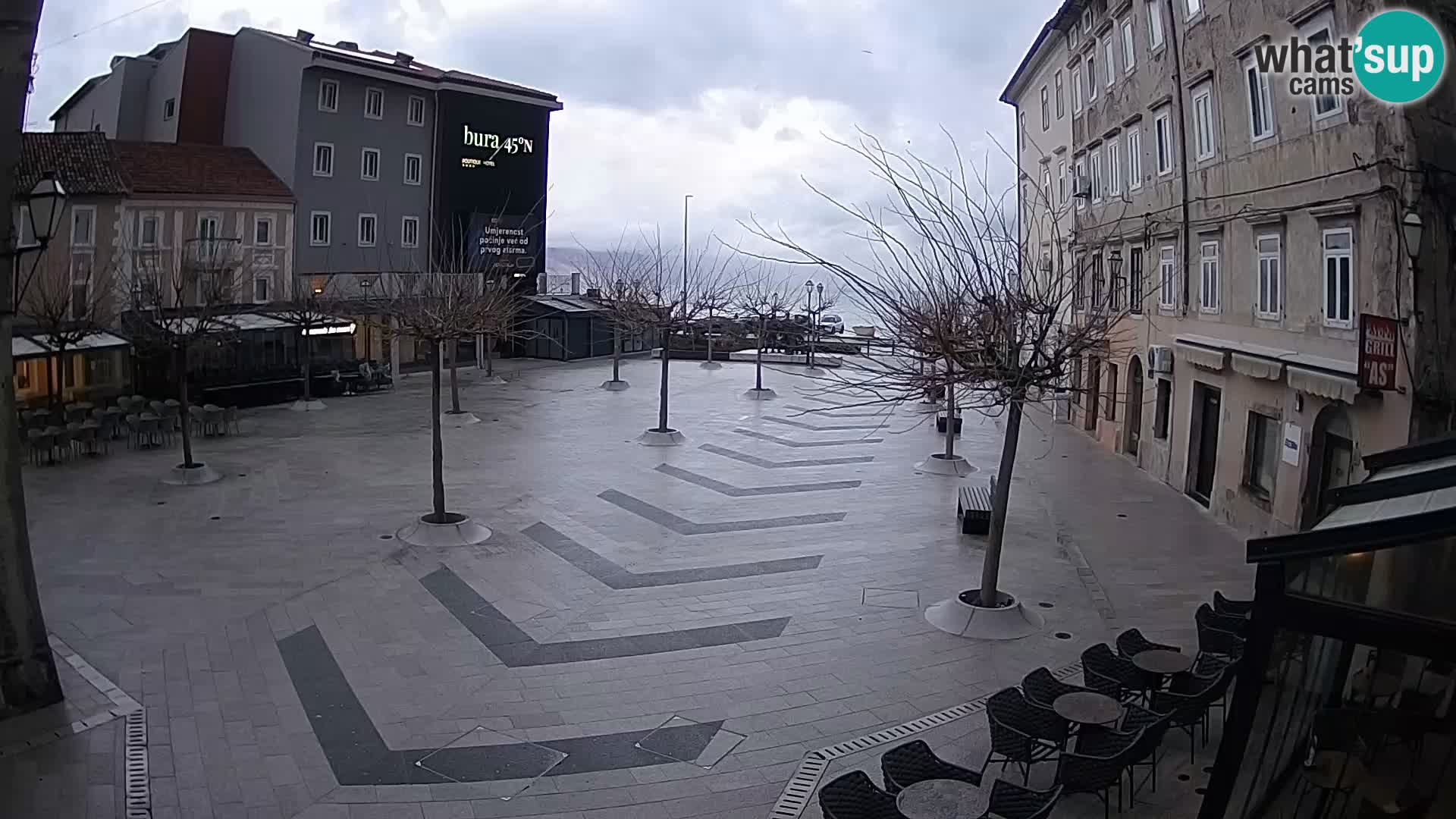 Center of Senj city – Pavlin square – Live Cam Dalmatia