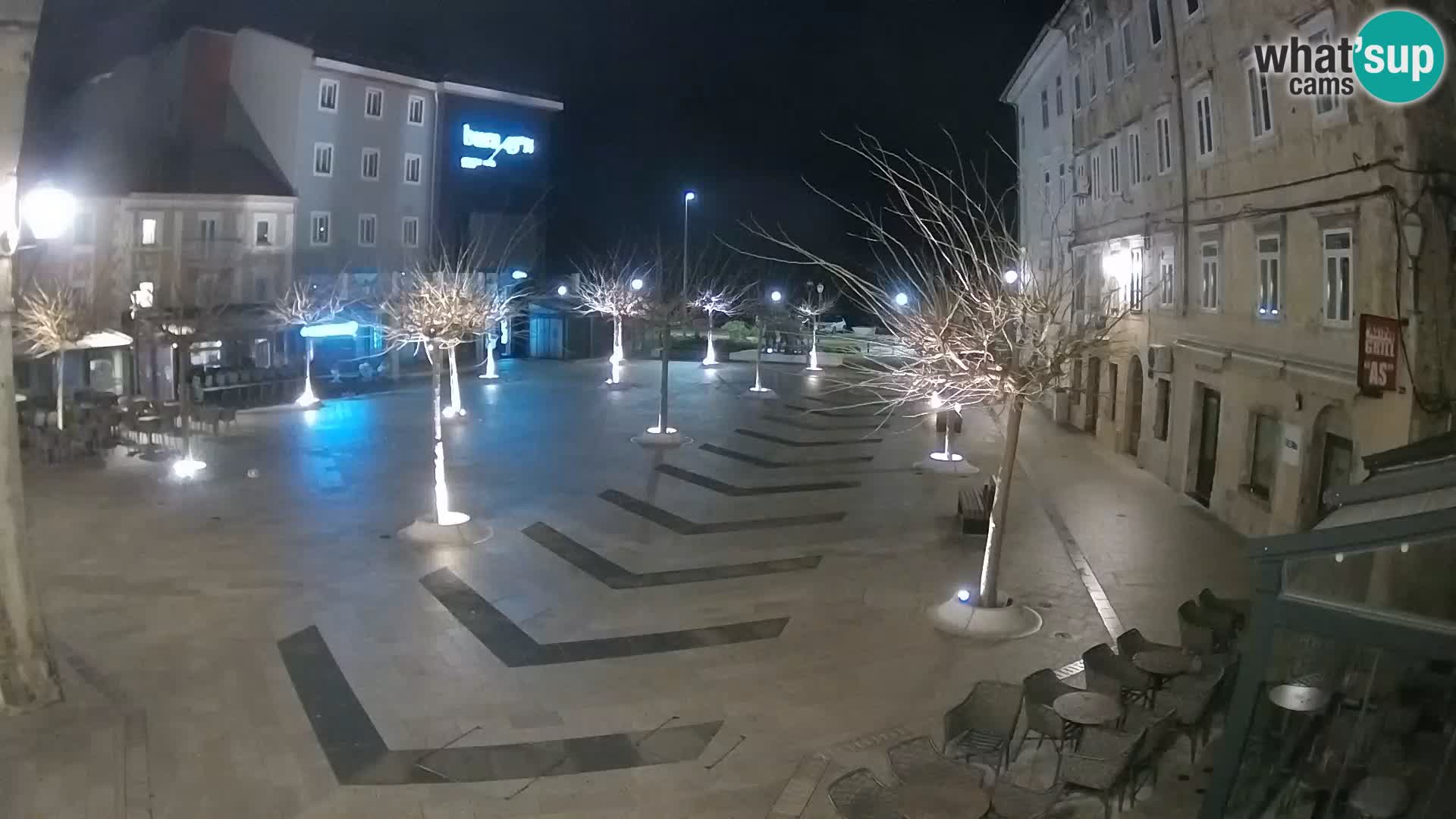 Centre de la ville de Senj – Place Pavlin – Live Cam Dalmatie