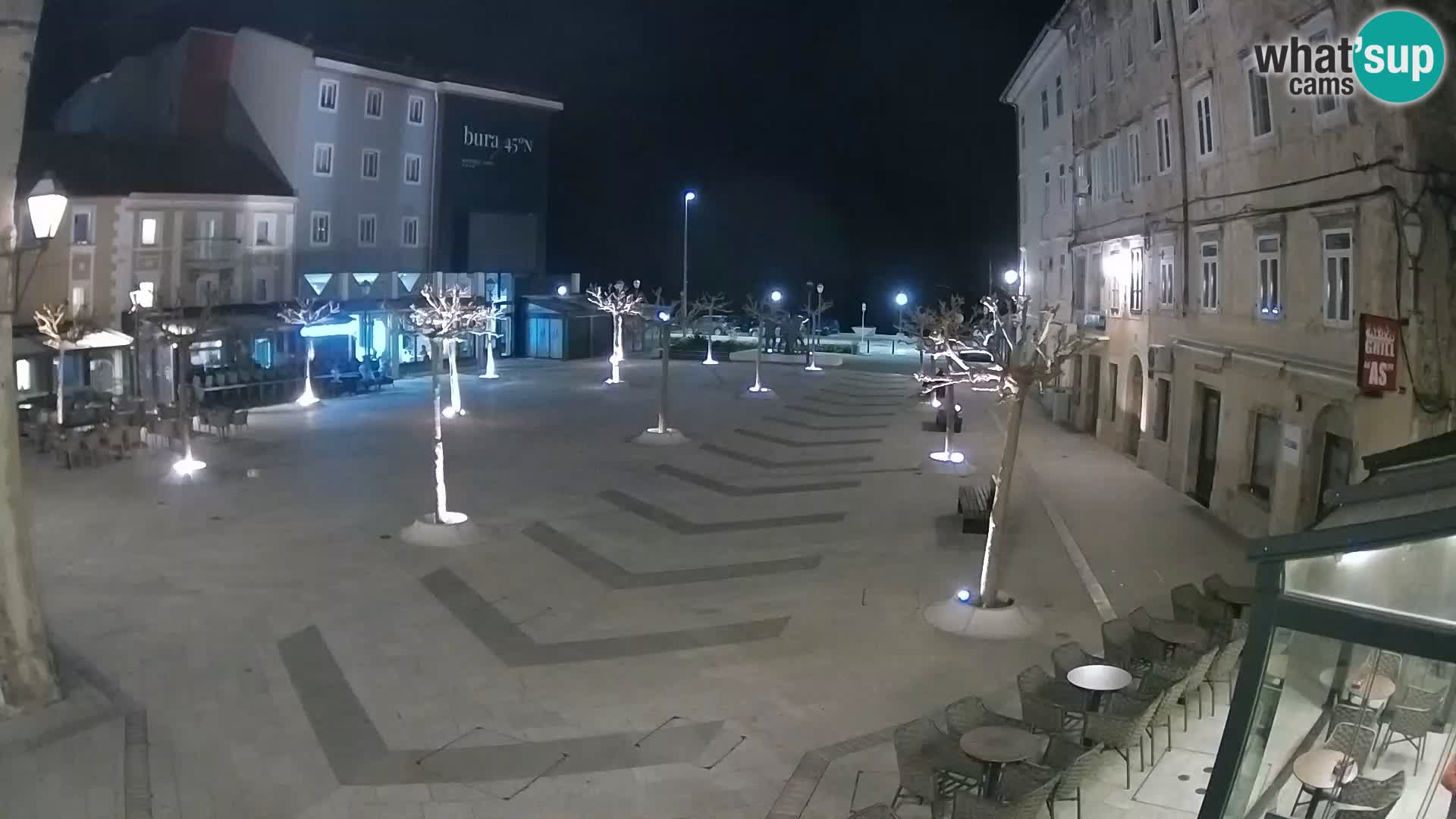 Centre de la ville de Senj – Place Pavlin – Live Cam Dalmatie