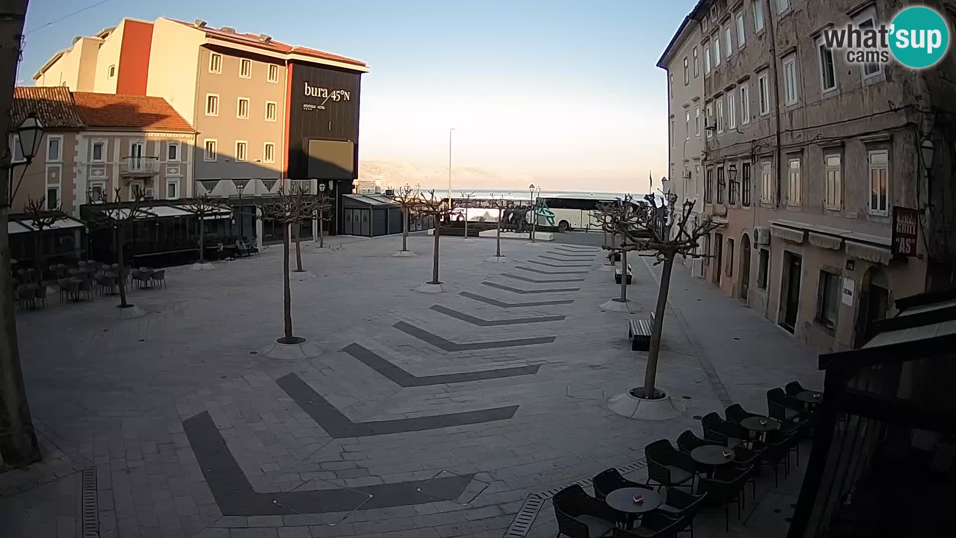 Center of Senj city – Pavlin square – Live Cam Dalmatia