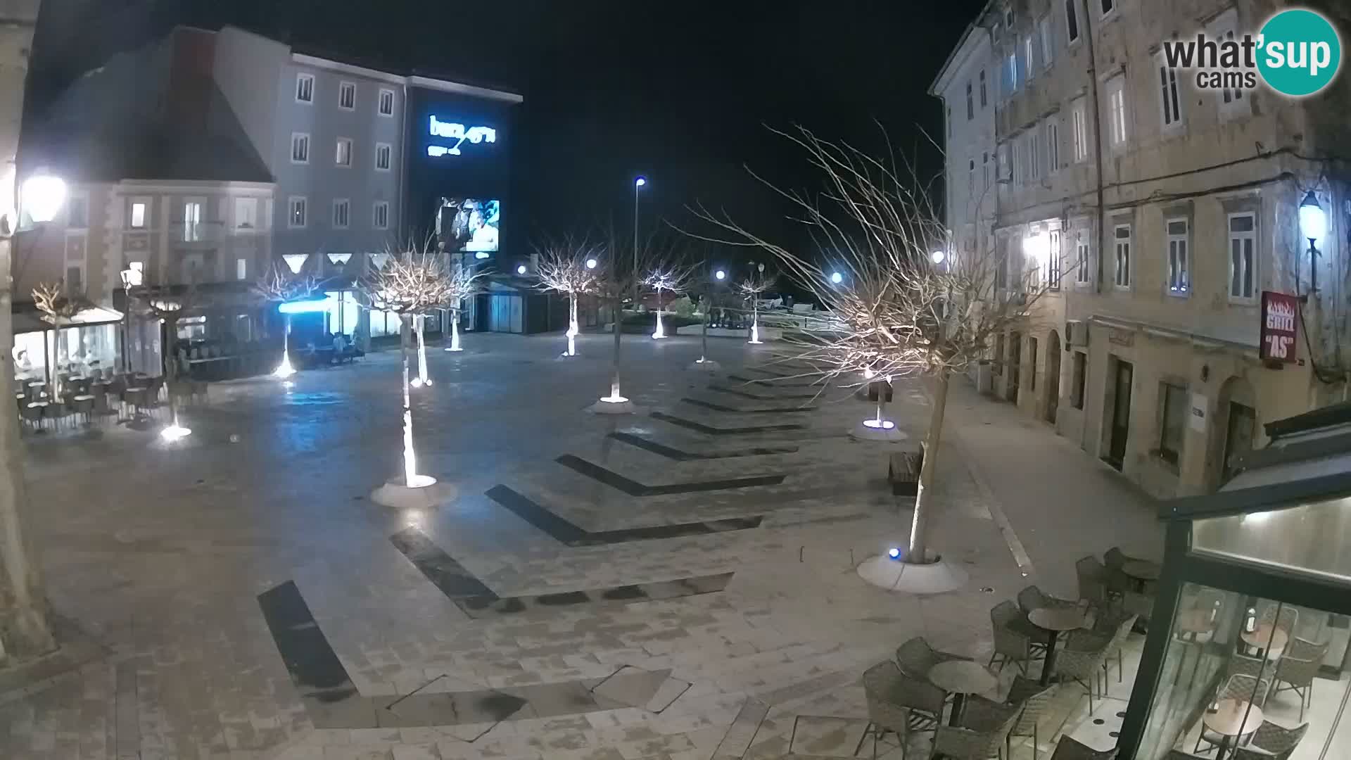 Center of Senj city – Pavlin square – Live Cam Dalmatia