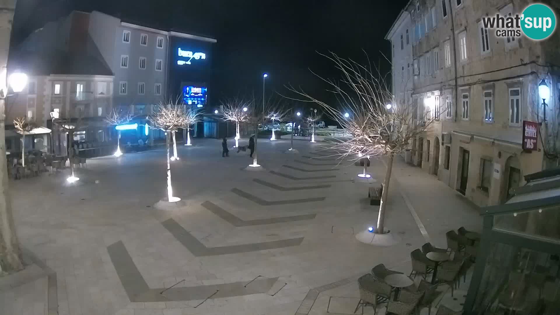 Centro della città di Senj – Piazza Pavlin – Live Cam Dalmazia
