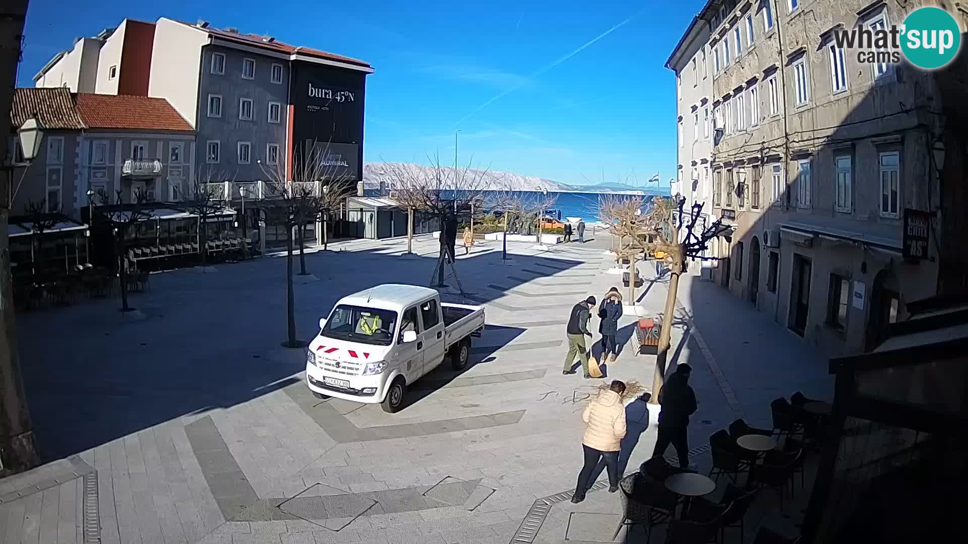 Centre de la ville de Senj – Place Pavlin – Live Cam Dalmatie