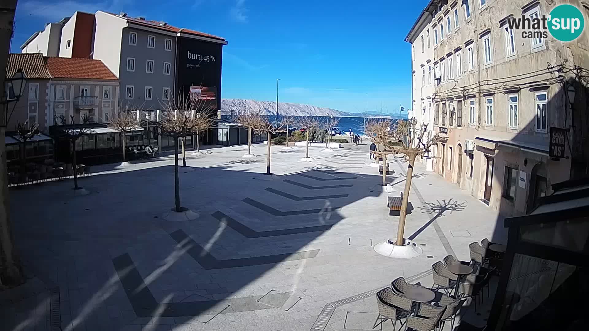 Centre de la ville de Senj – Place Pavlin – Live Cam Dalmatie