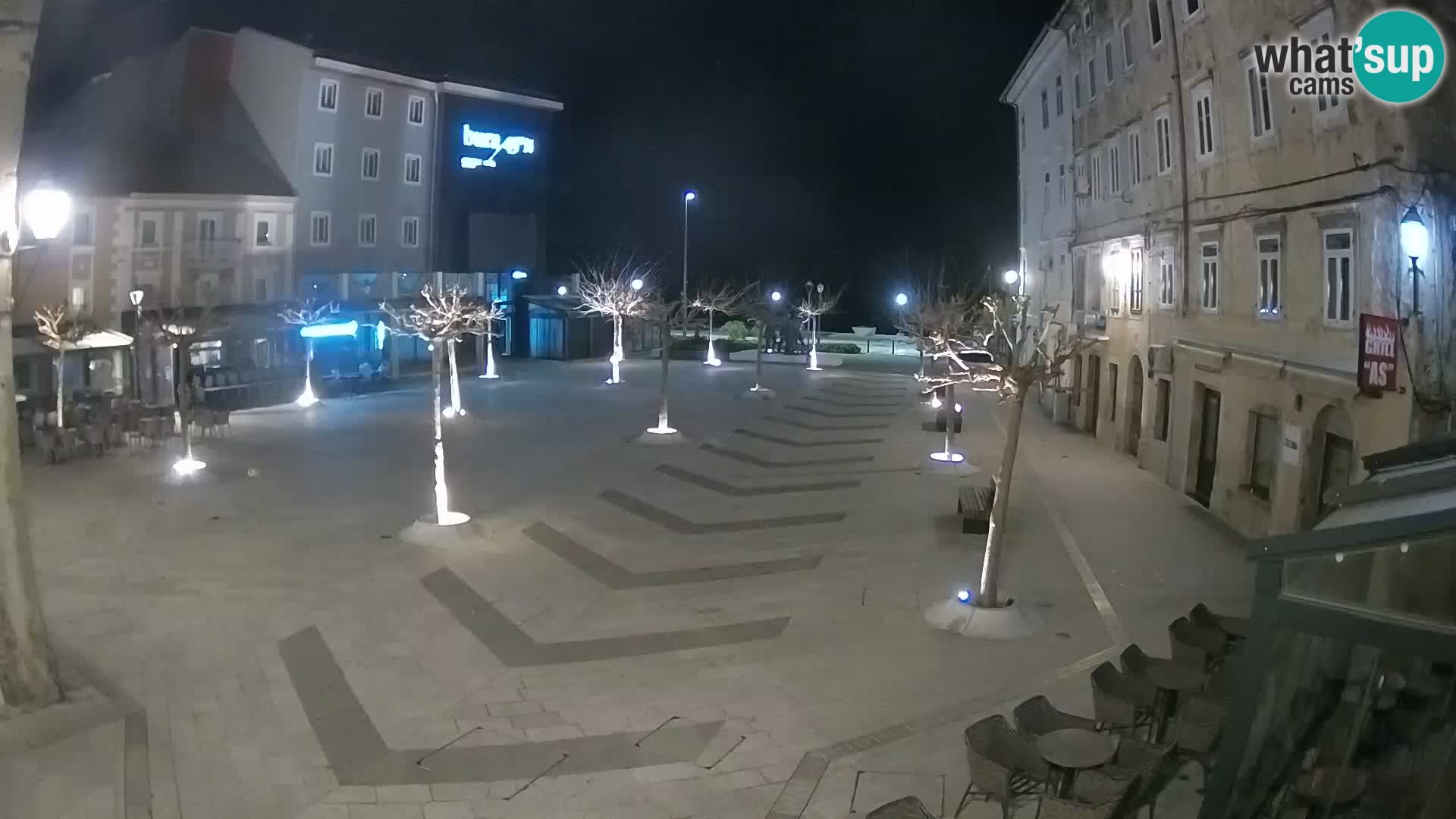 Centre de la ville de Senj – Place Pavlin – Live Cam Dalmatie