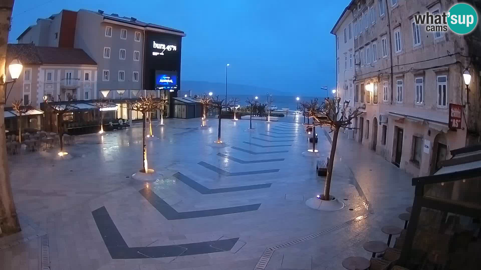 Centro della città di Senj – Piazza Pavlin – Live Cam Dalmazia