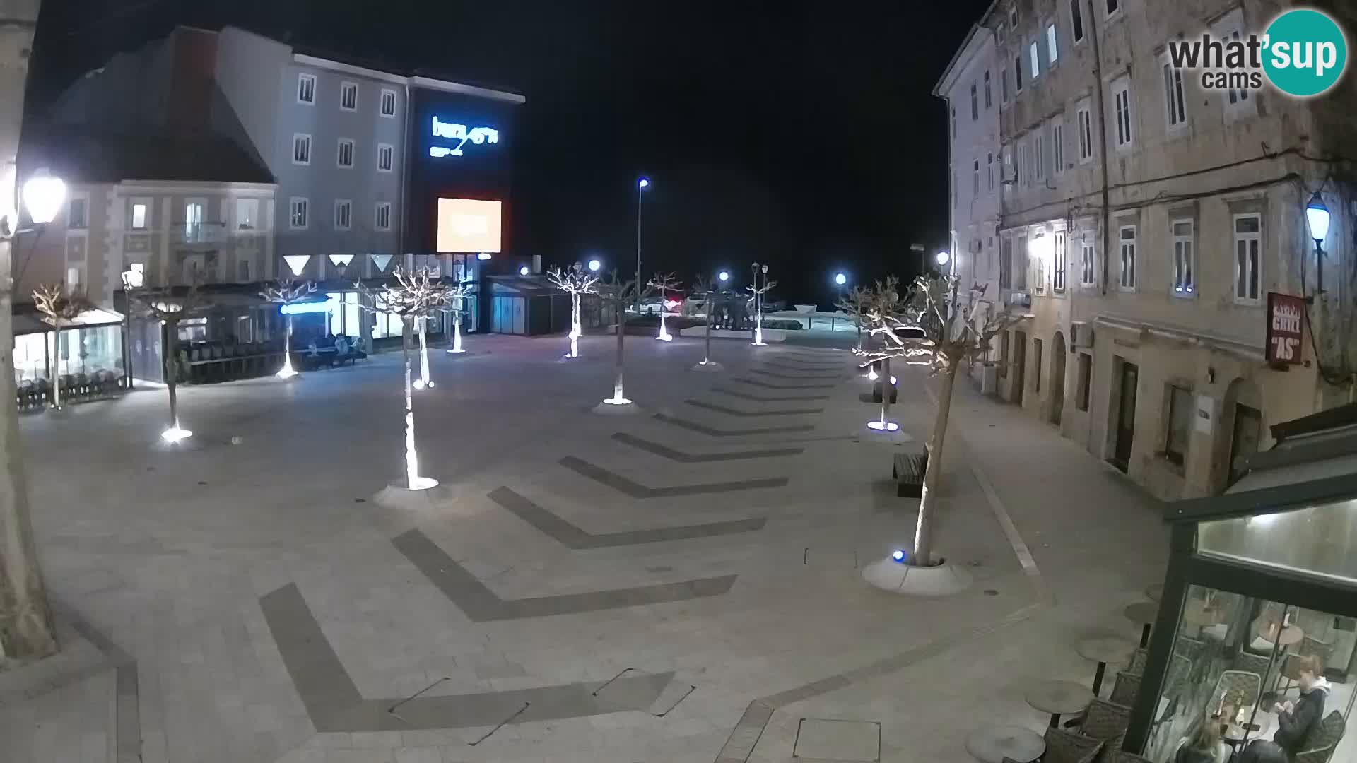 Center of Senj city – Pavlin square – Live Cam Dalmatia