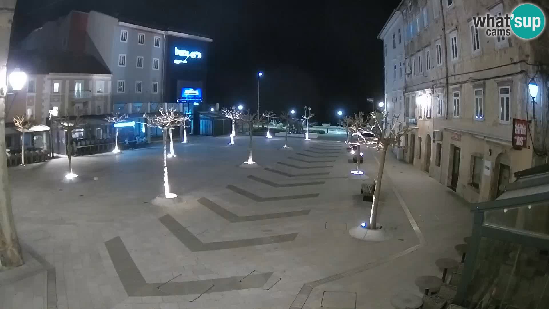 Center of Senj city – Pavlin square – Live Cam Dalmatia