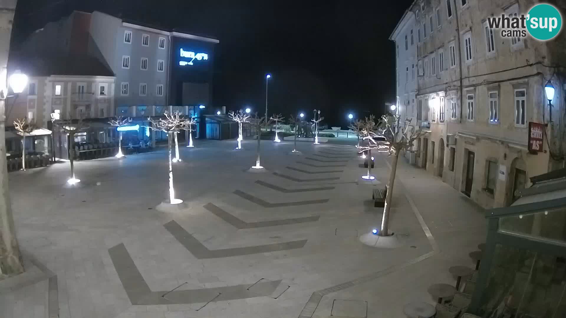 Centre de la ville de Senj – Place Pavlin – Live Cam Dalmatie