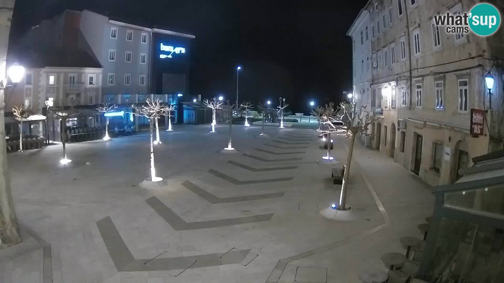 Centro della città di Senj – Piazza Pavlin – Live Cam Dalmazia