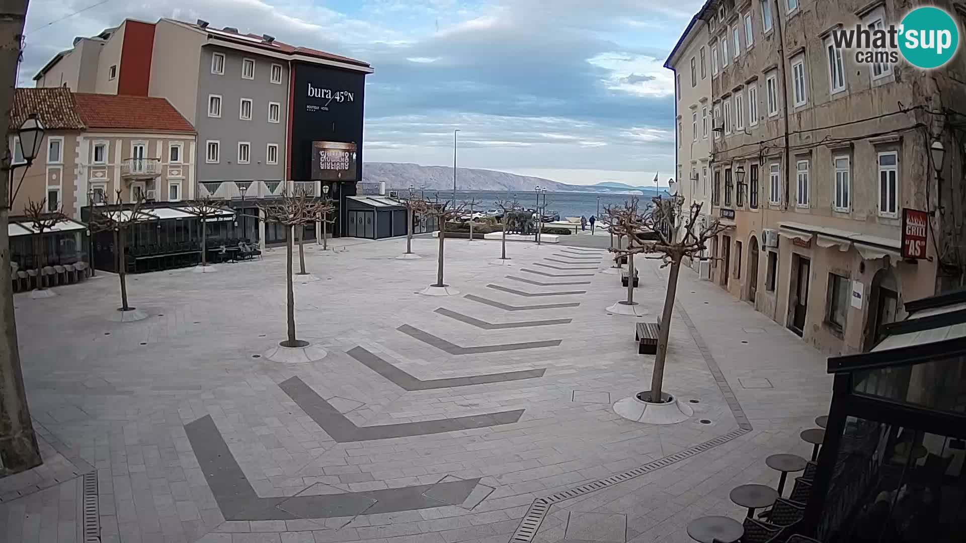 Center of Senj city – Pavlin square – Live Cam Dalmatia