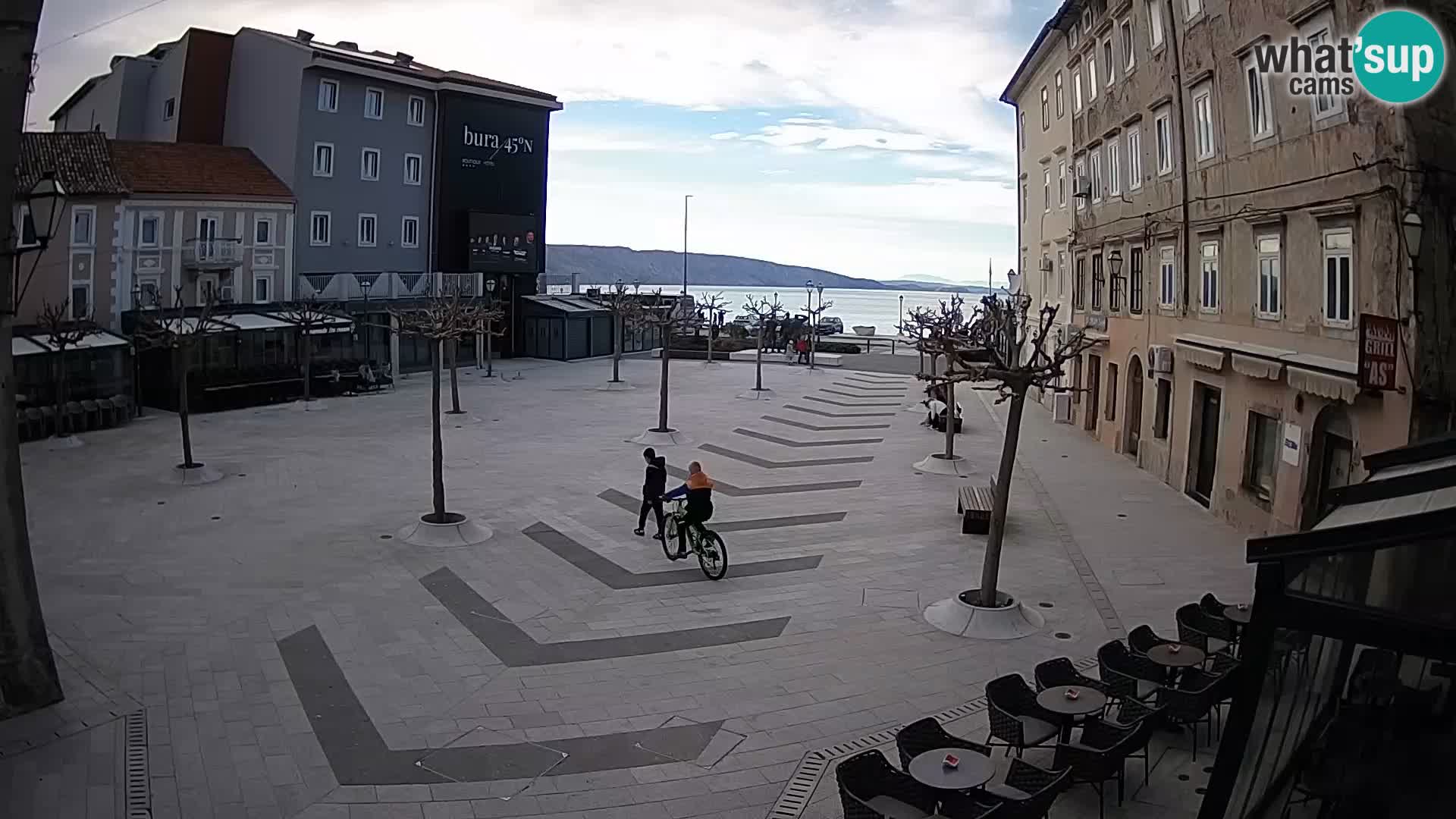 Centro della città di Senj – Piazza Pavlin – Live Cam Dalmazia