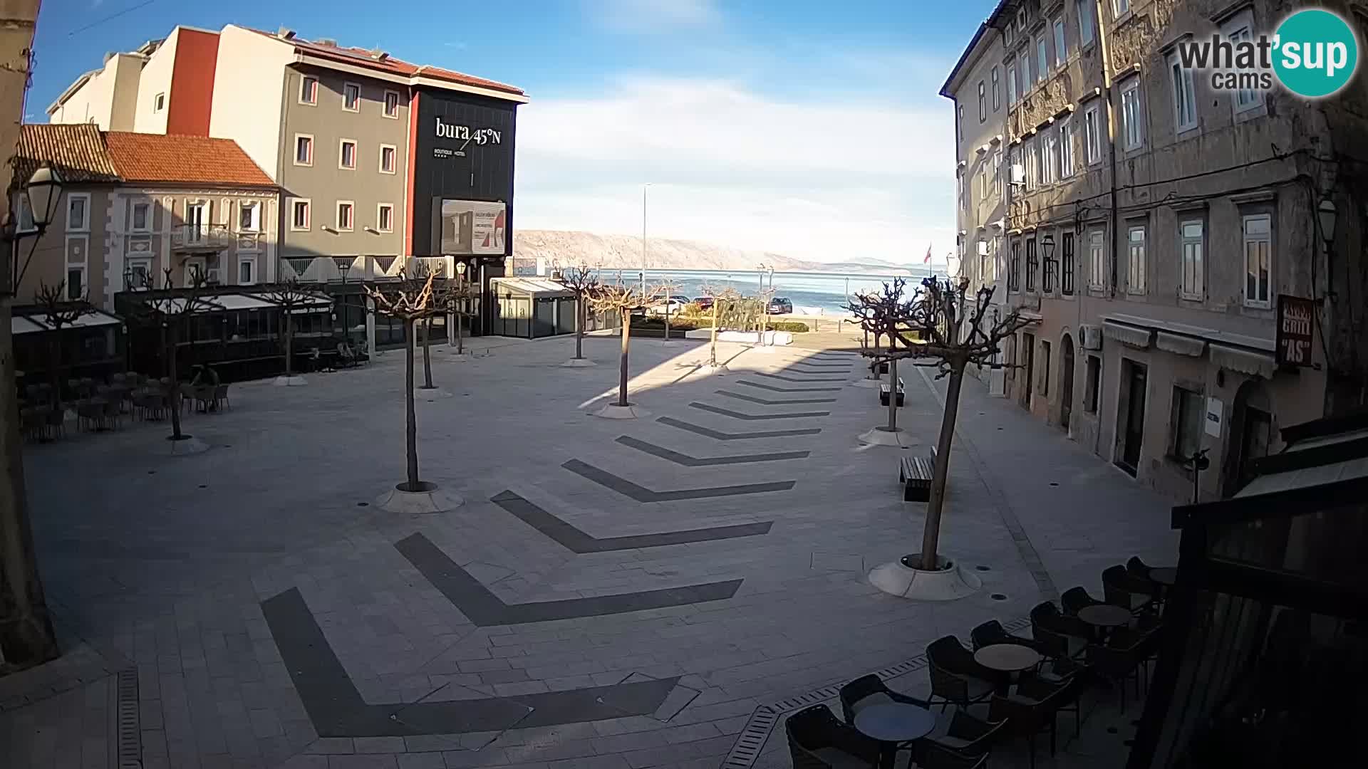 Center of Senj city – Pavlin square – Live Cam Dalmatia