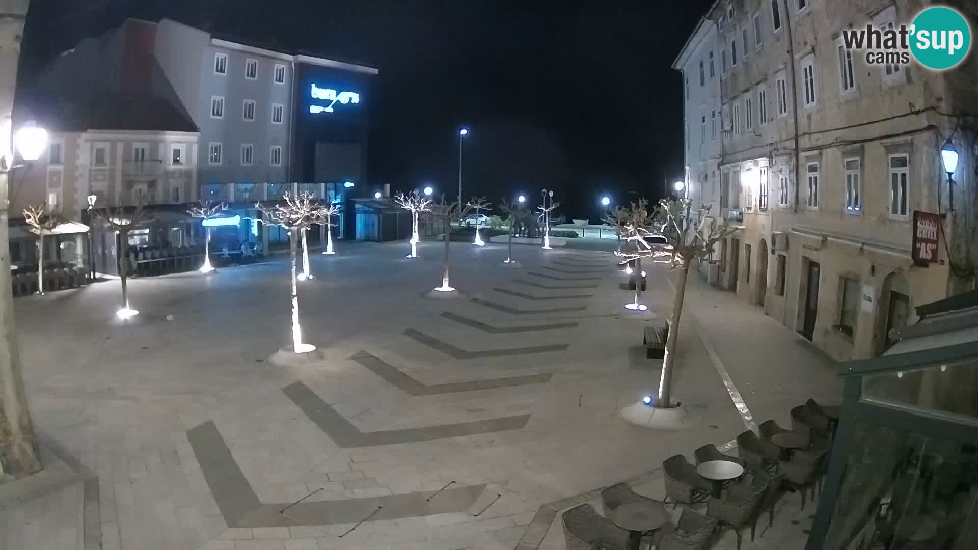 Center of Senj city – Pavlin square – Live Cam Dalmatia