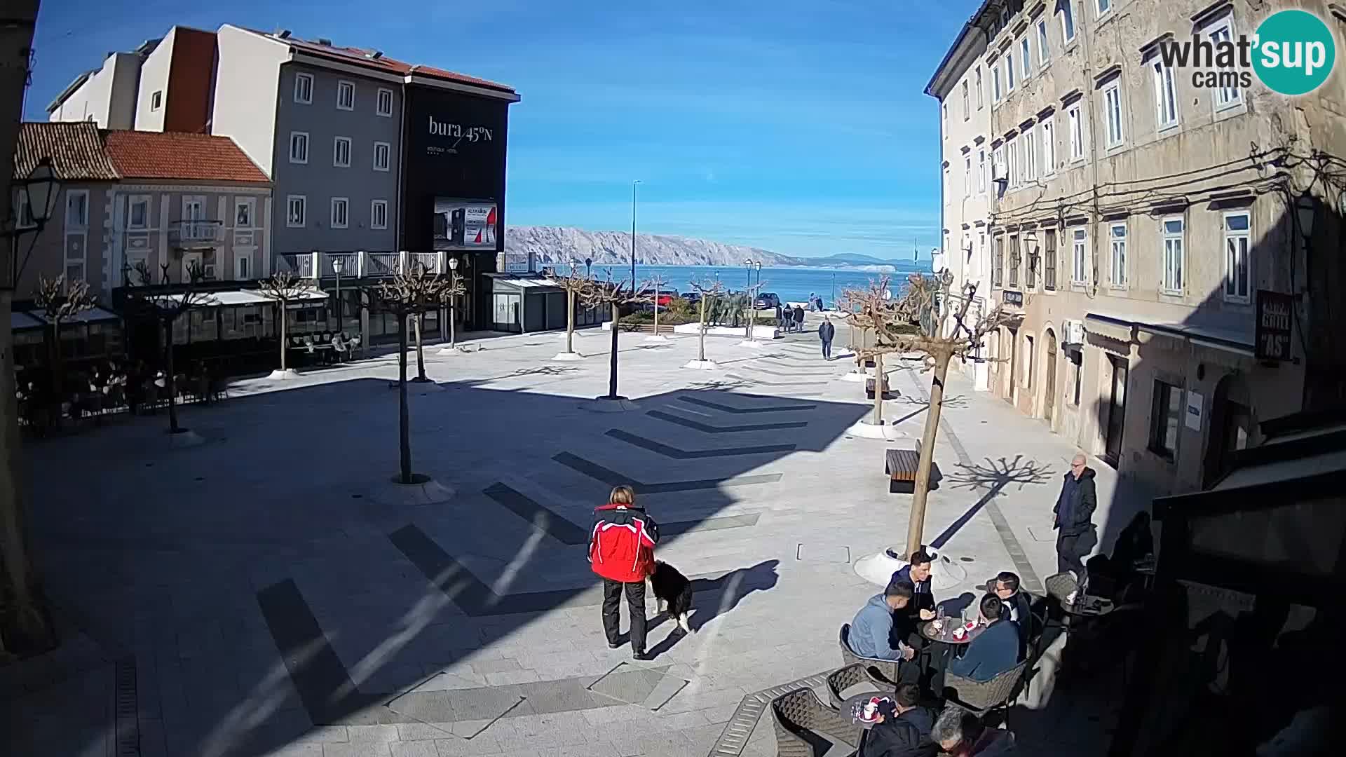Centro della città di Senj – Piazza Pavlin – Live Cam Dalmazia