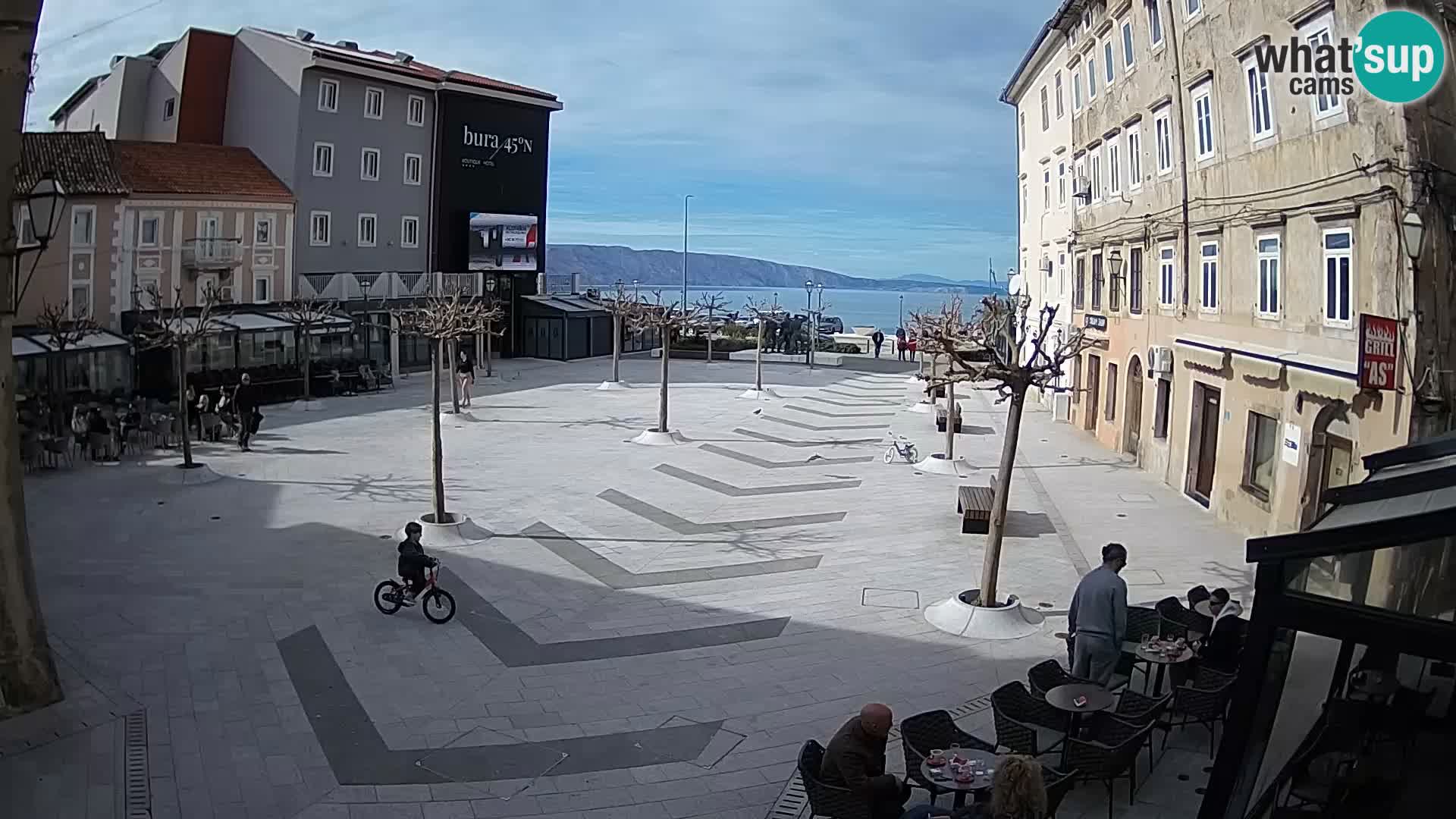 Centre de la ville de Senj – Place Pavlin – Live Cam Dalmatie