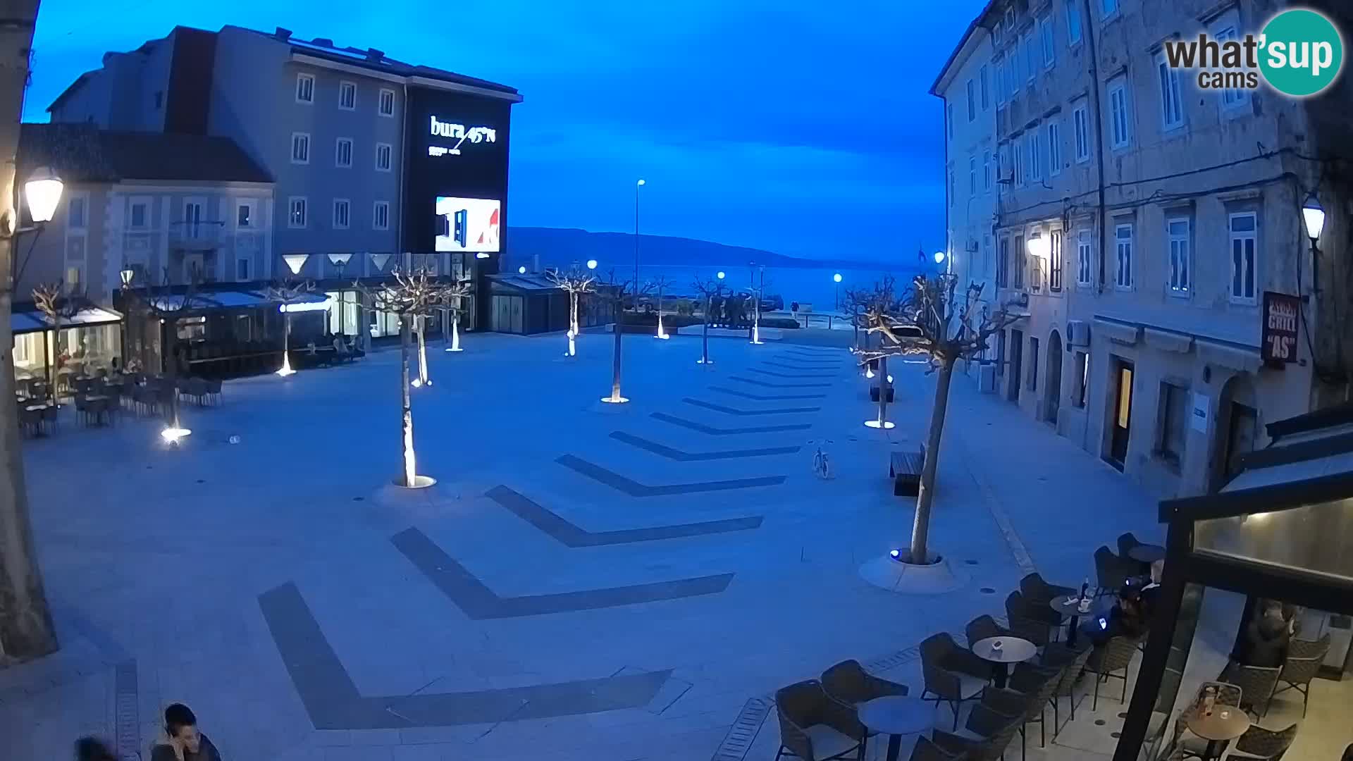 Center mesta Senj – Pavlinski trg – spletne kamere Dalmacija