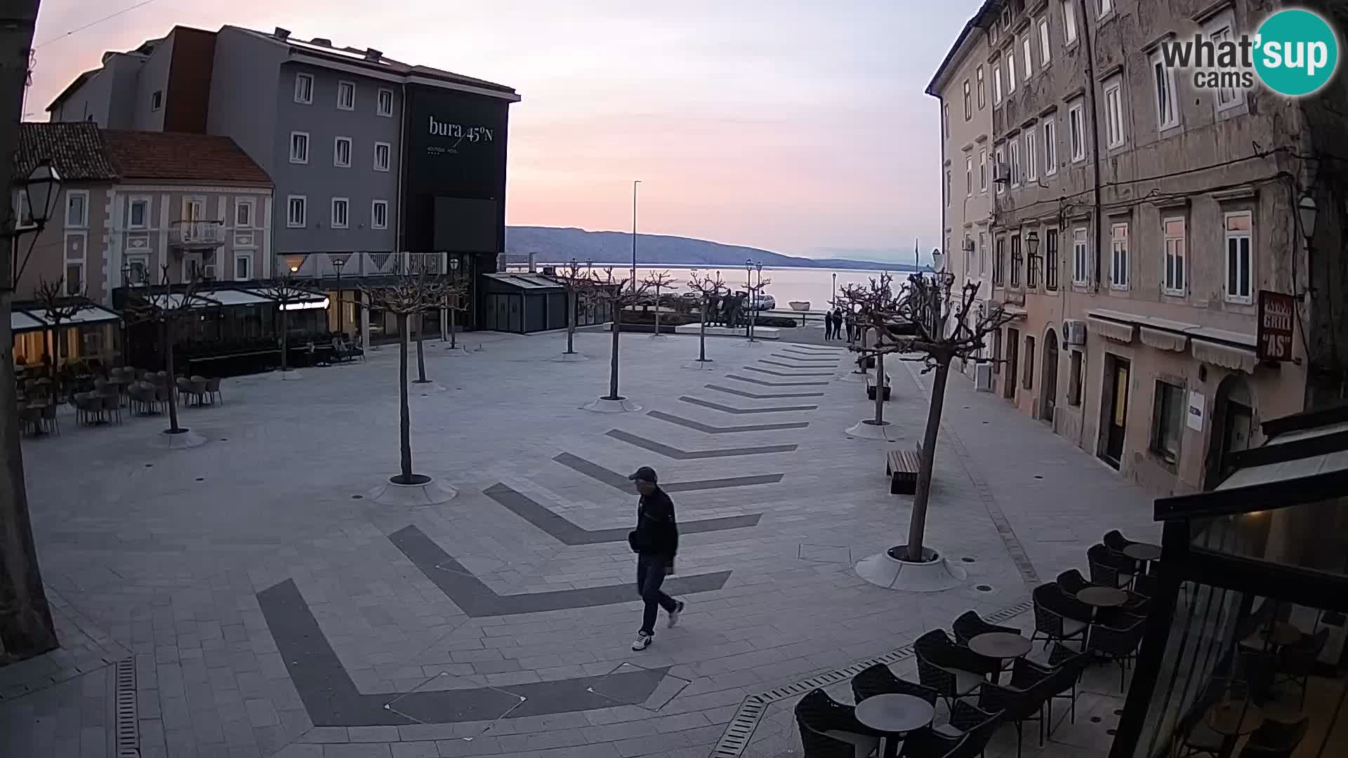 Center of Senj city – Pavlin square – Live Cam Dalmatia