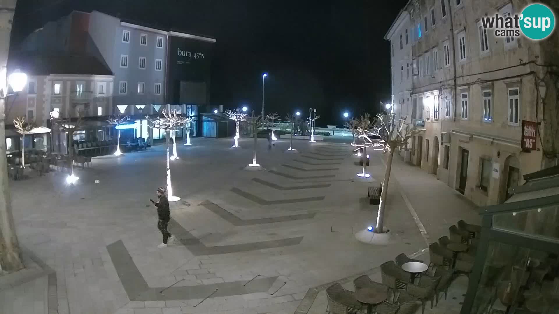 Centro della città di Senj – Piazza Pavlin – Live Cam Dalmazia