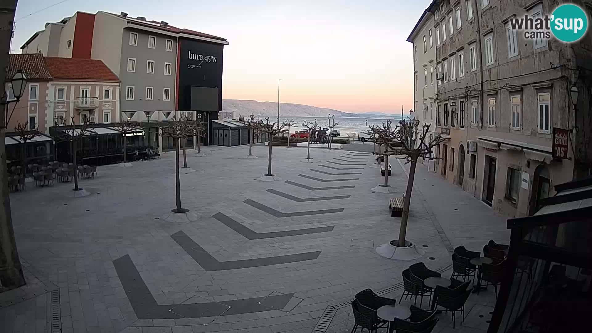 Center of Senj city – Pavlin square – Live Cam Dalmatia