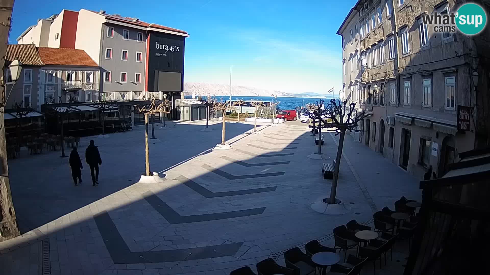 Centre de la ville de Senj – Place Pavlin – Live Cam Dalmatie