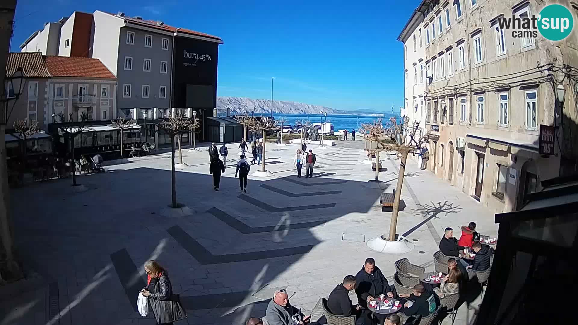 Zentrum der Stadt Senj – Pavlin platz – Live Cam Dalmatia