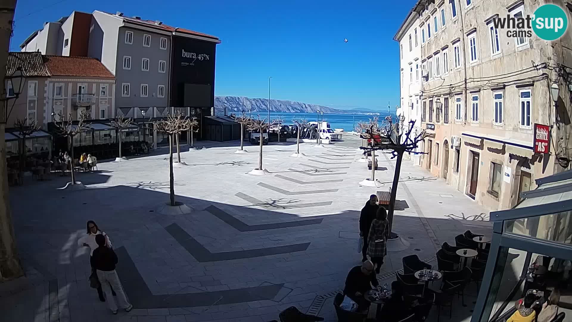 Centre de la ville de Senj – Place Pavlin – Live Cam Dalmatie