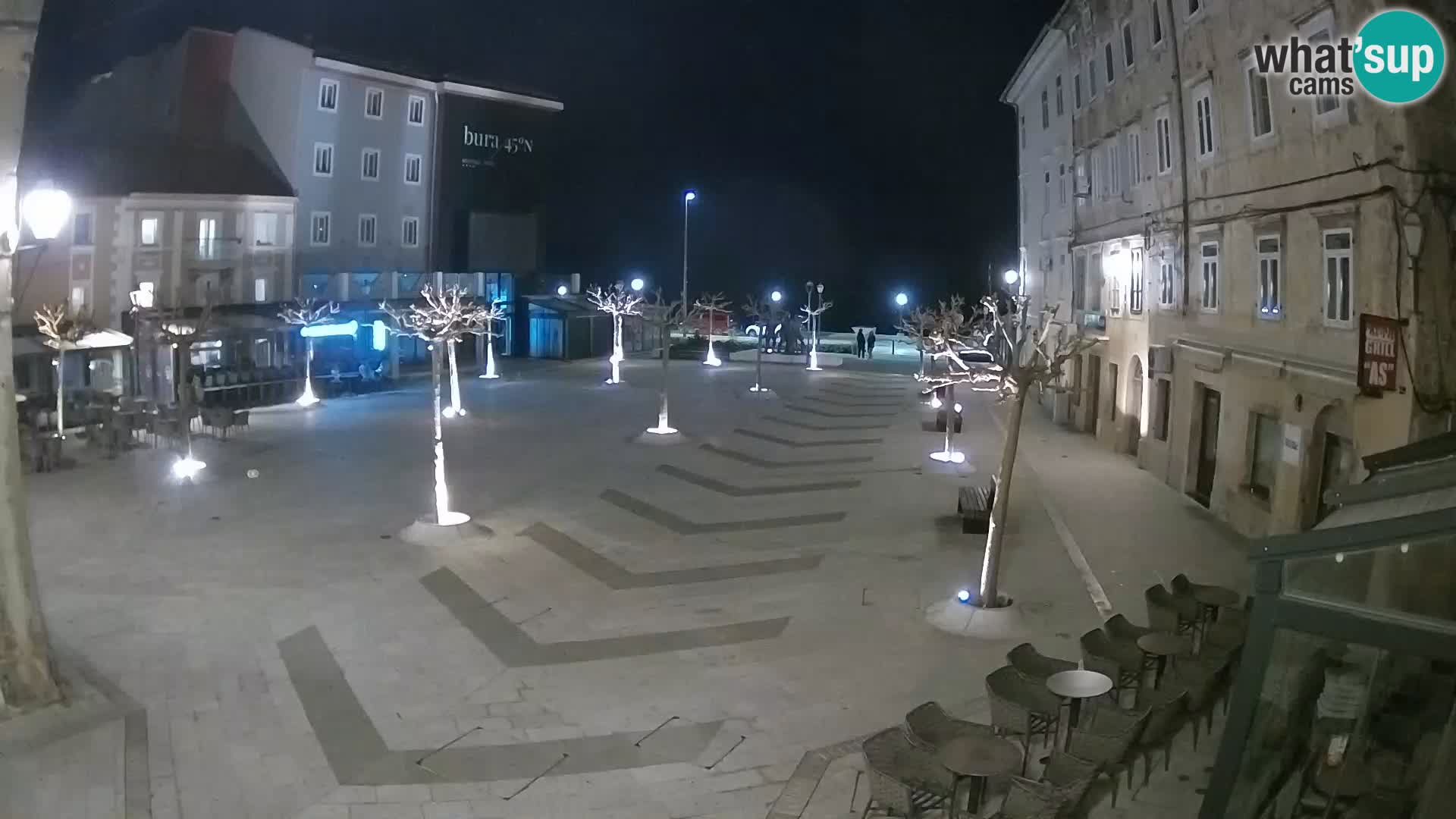 Centro de la ciudad de Senj – plaza Pavlin – Live Cam Dalmacia