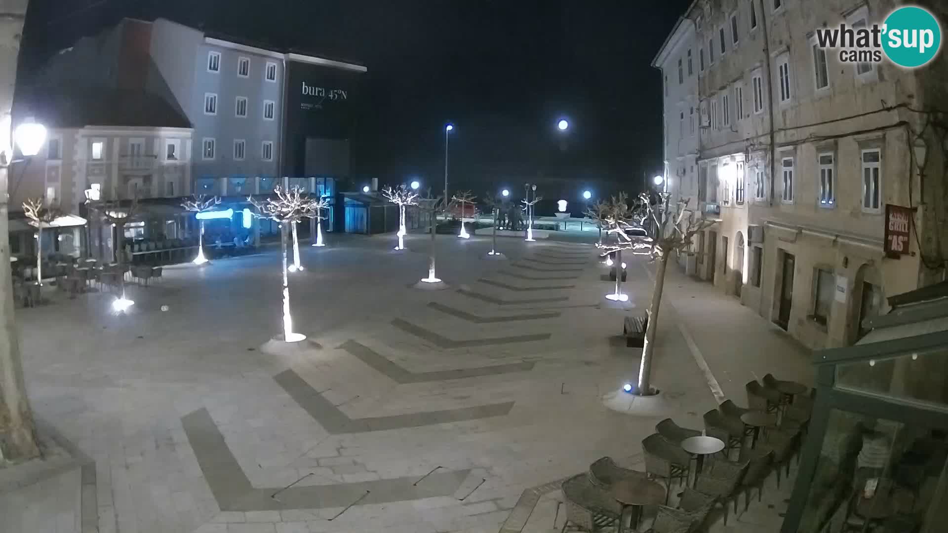 Center of Senj city – Pavlin square – Live Cam Dalmatia